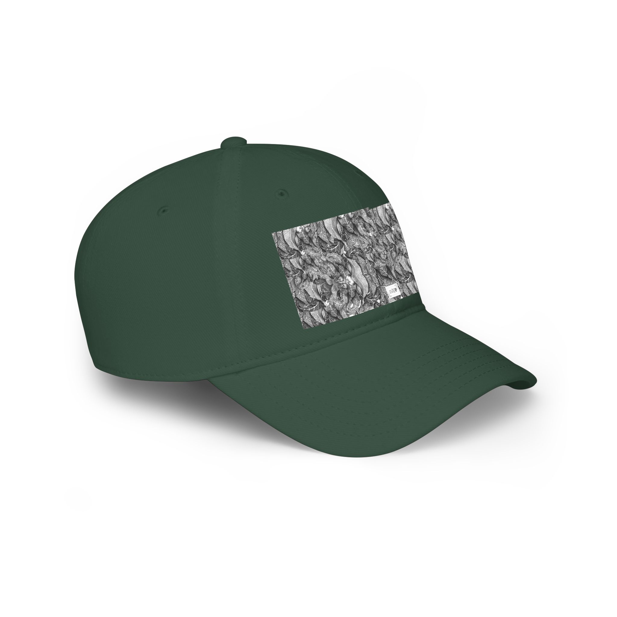 Low Profile Baseball Cap with Grayscale Marble Patch — Minimalist Streetwear Hat - Image 16