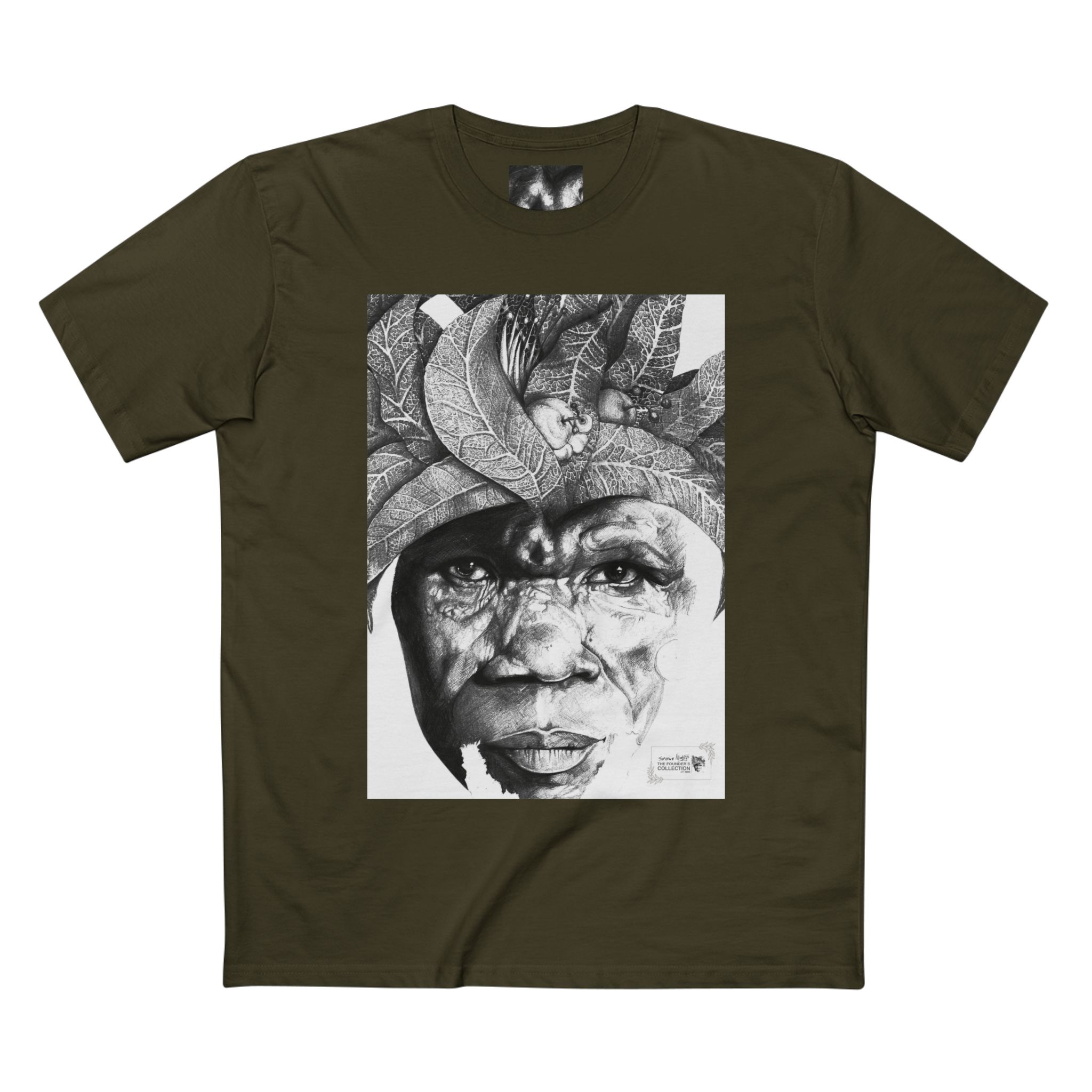 Portrait Tee — Monochrome Tribal Face Art Graphic T-Shirt - Image 33