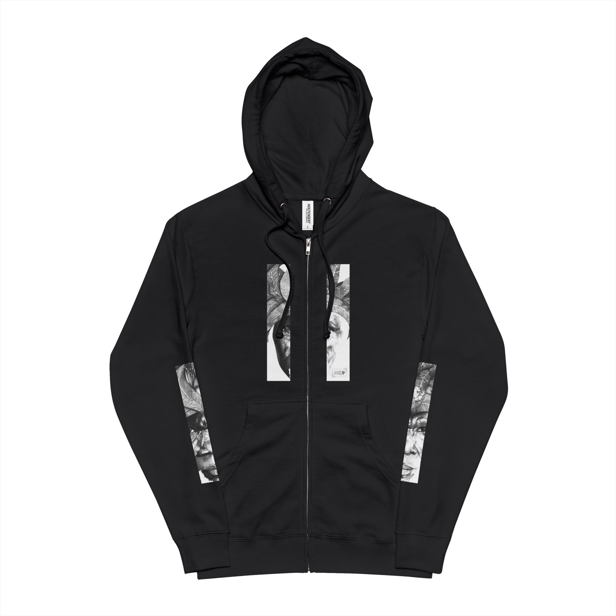 Marble Portrait Zip-Up Hoodie - Image 7