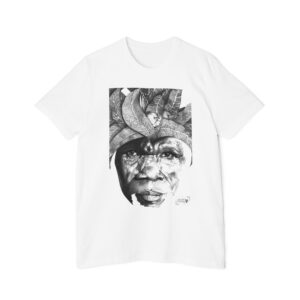 Graphic T-Shirt — Black & White Portrait Art Tee