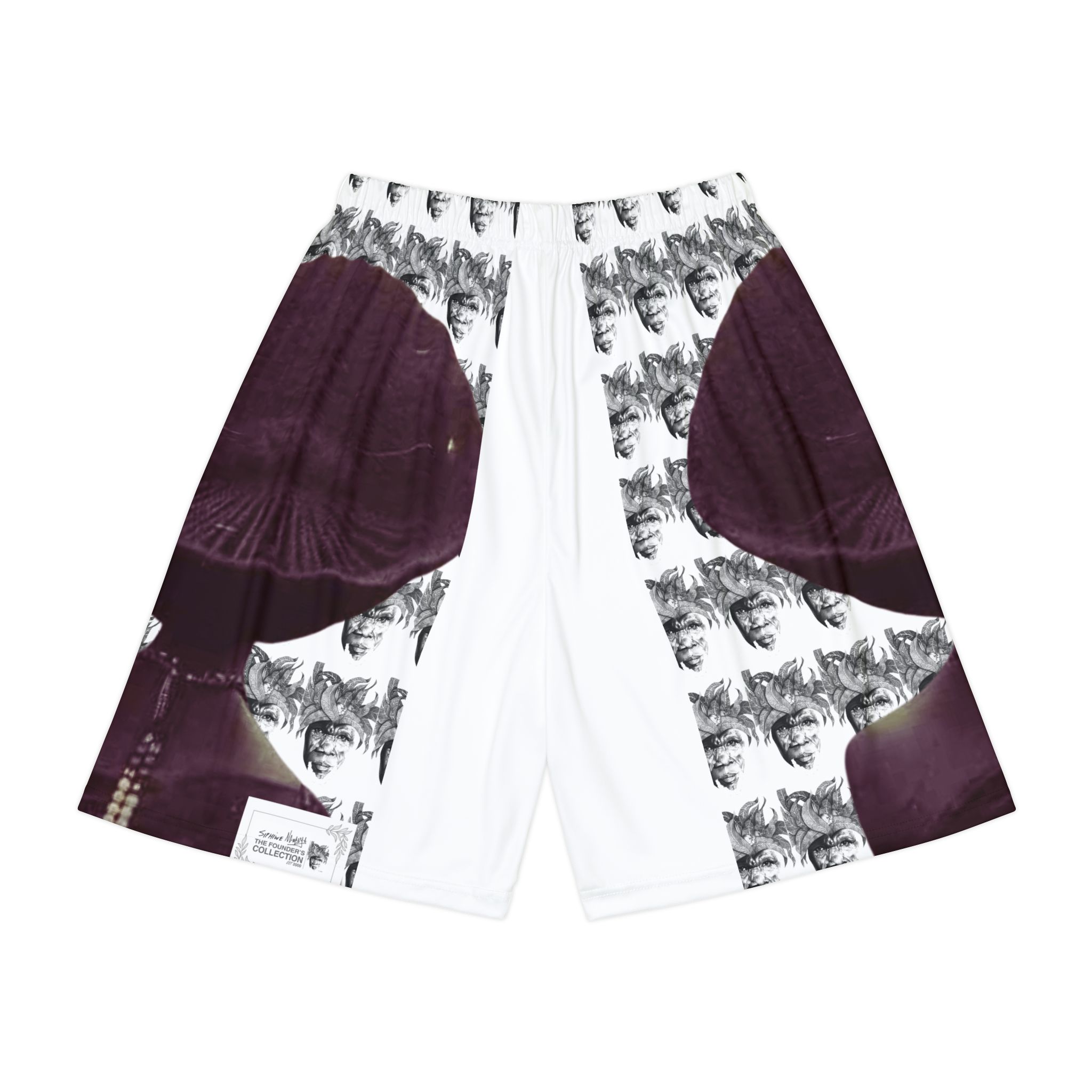 Basketball Shorts — Abstract Palm Print AOP Men’s Sports Shorts - Image 2