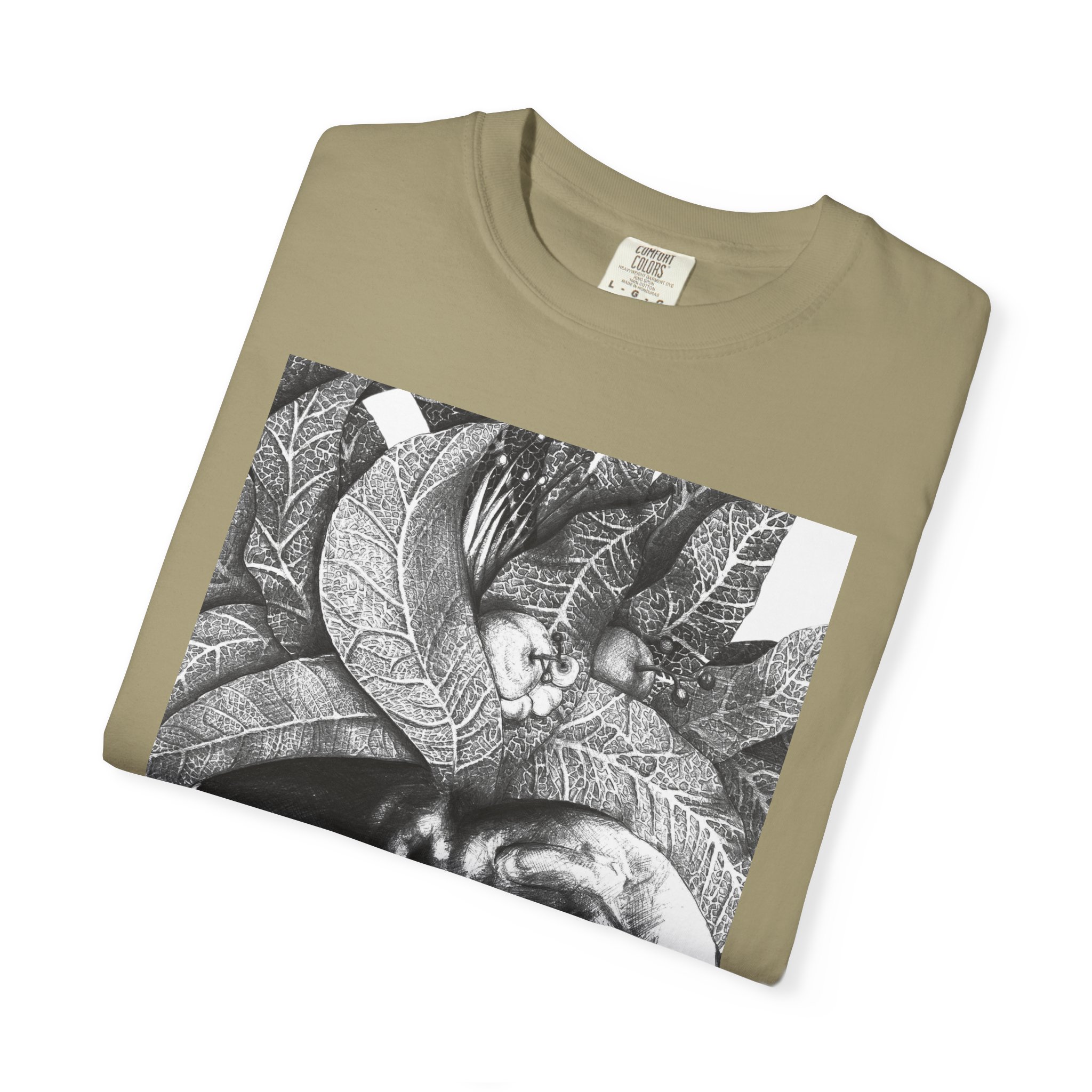 Portrait Graphic T-Shirt — Monochrome Tribal Face Art Tee - Image 23