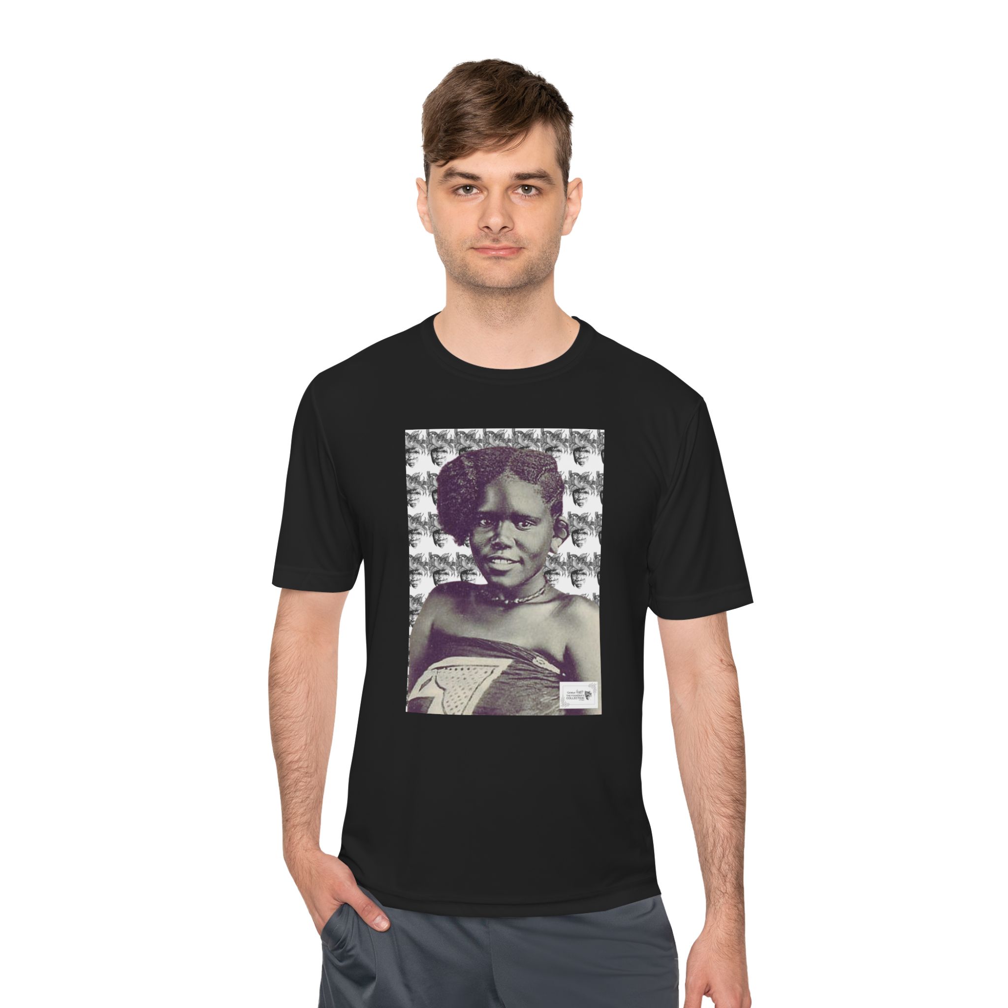Graphic Tee — Vintage Portrait Black & White Photo Print - Image 19