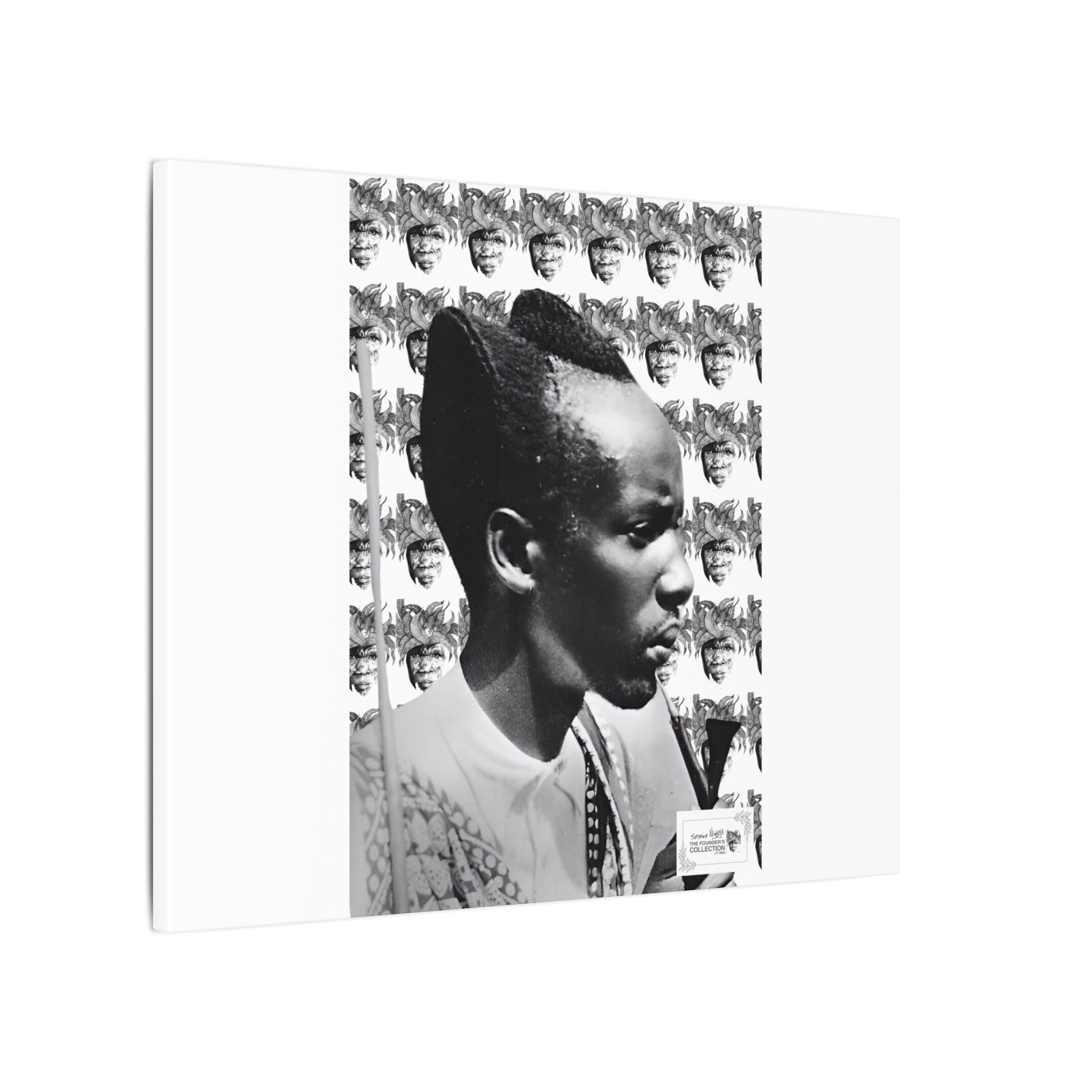 Matte Canvas Print — Black & White Portrait Art (Stretched) - Image 66