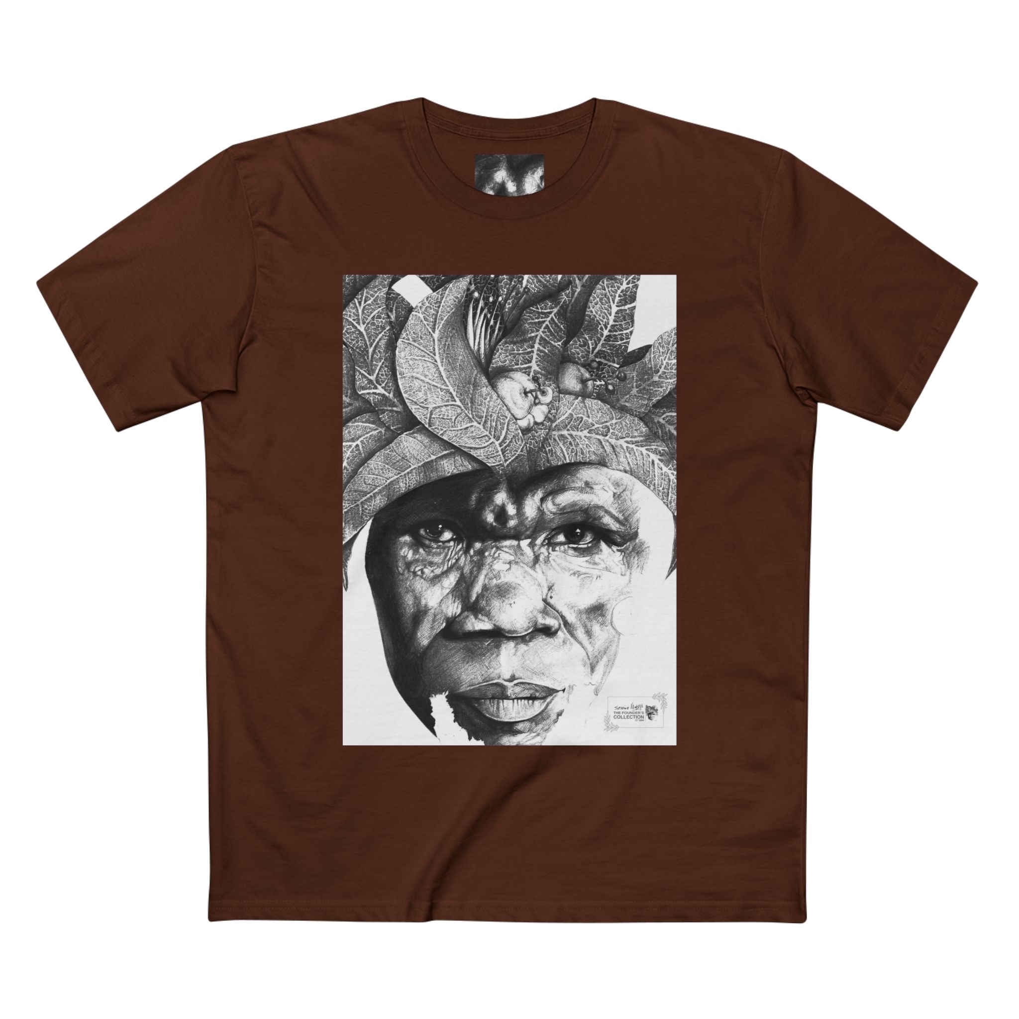 Portrait Tee — Monochrome Tribal Face Art Graphic T-Shirt - Image 21