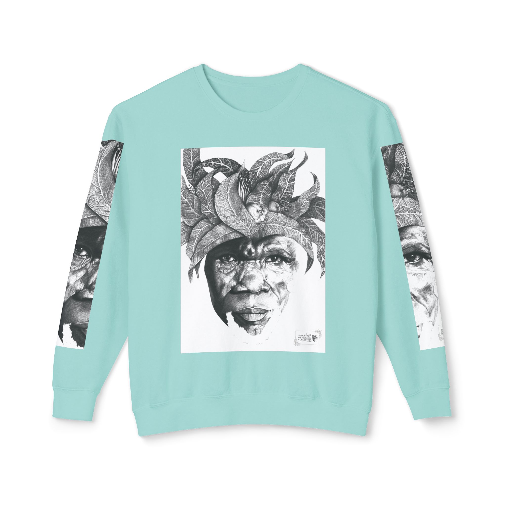 The Original Sunman: Softness & Sustainable Vision - Unisex Lightweight Crewneck Sweatshirt - By Siphiwe Ngwenya - Image 33