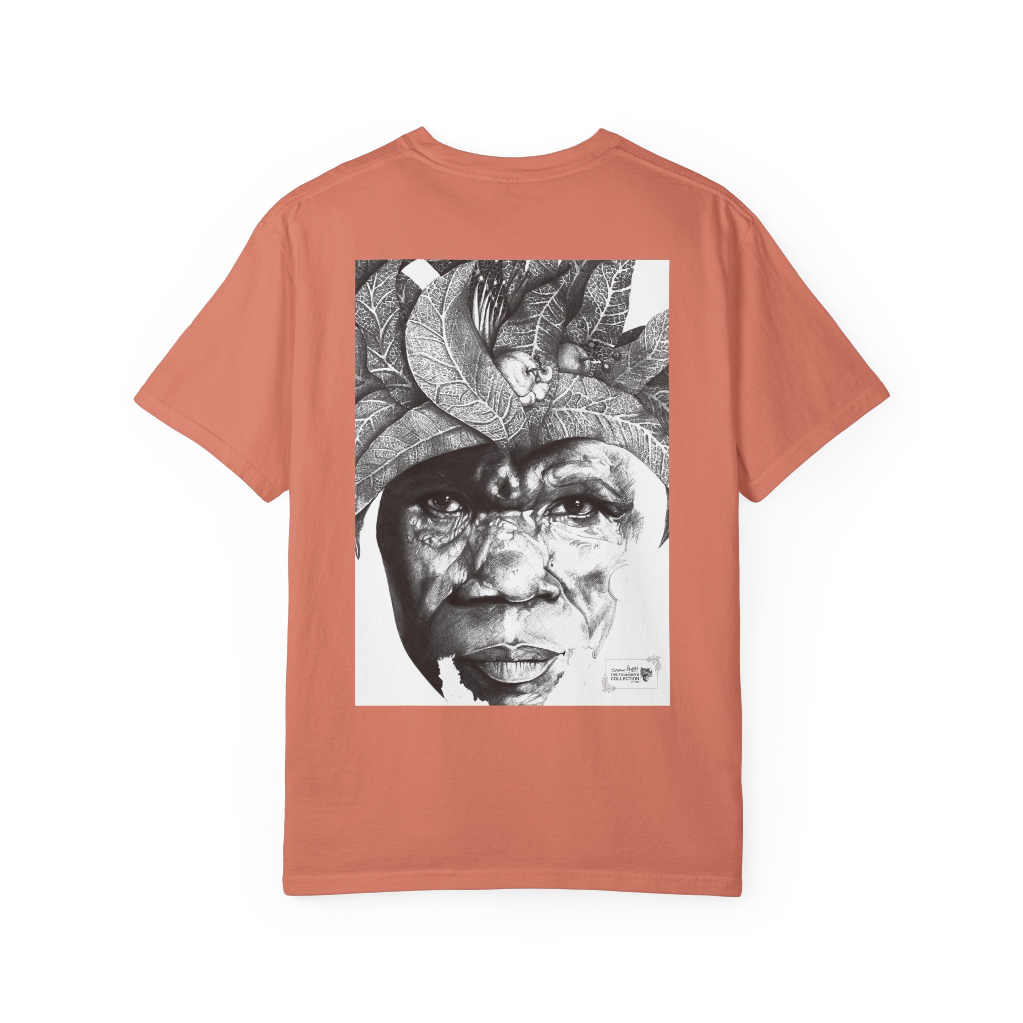 Portrait Graphic T-Shirt — Monochrome Tribal Face Art Tee - Image 6