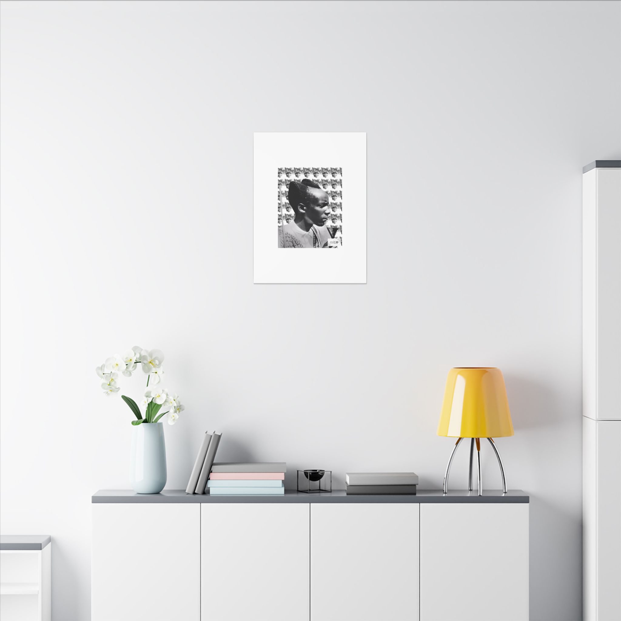 Matte Canvas Print — Black & White Portrait Art (Stretched) - Image 184