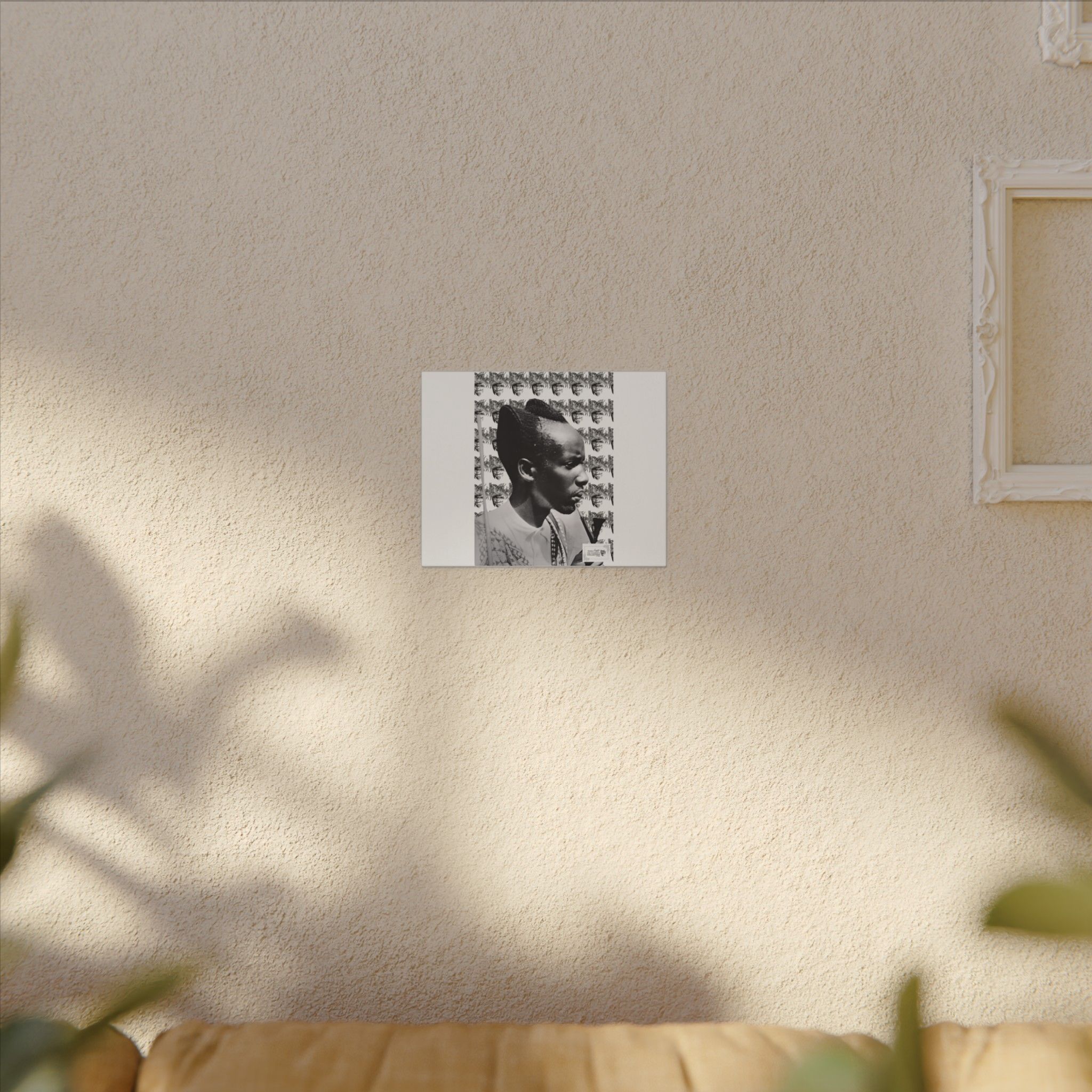 Matte Canvas Print — Black & White Portrait Art (Stretched) - Image 123