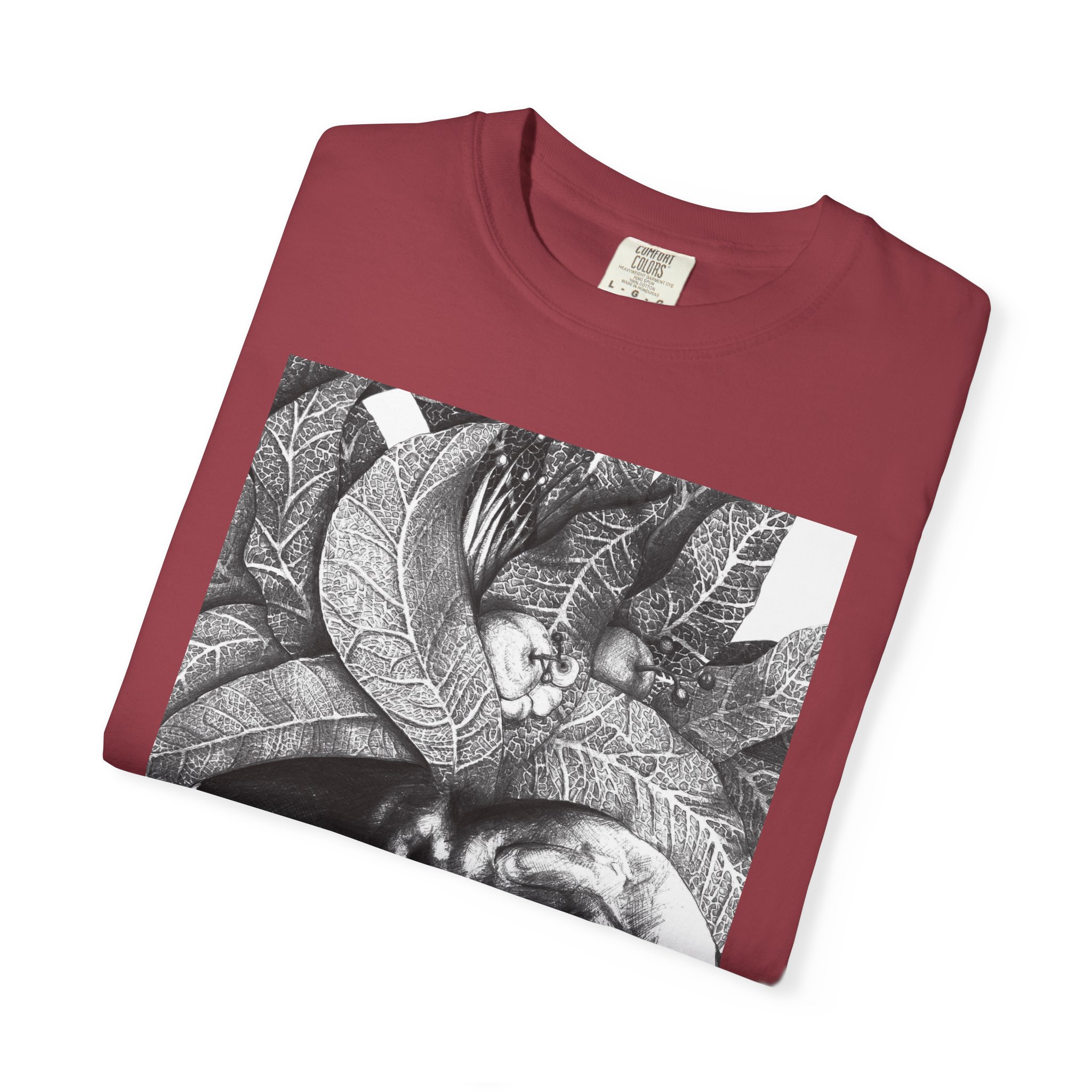 Portrait Graphic T-Shirt — Monochrome Tribal Face Art Tee - Image 55