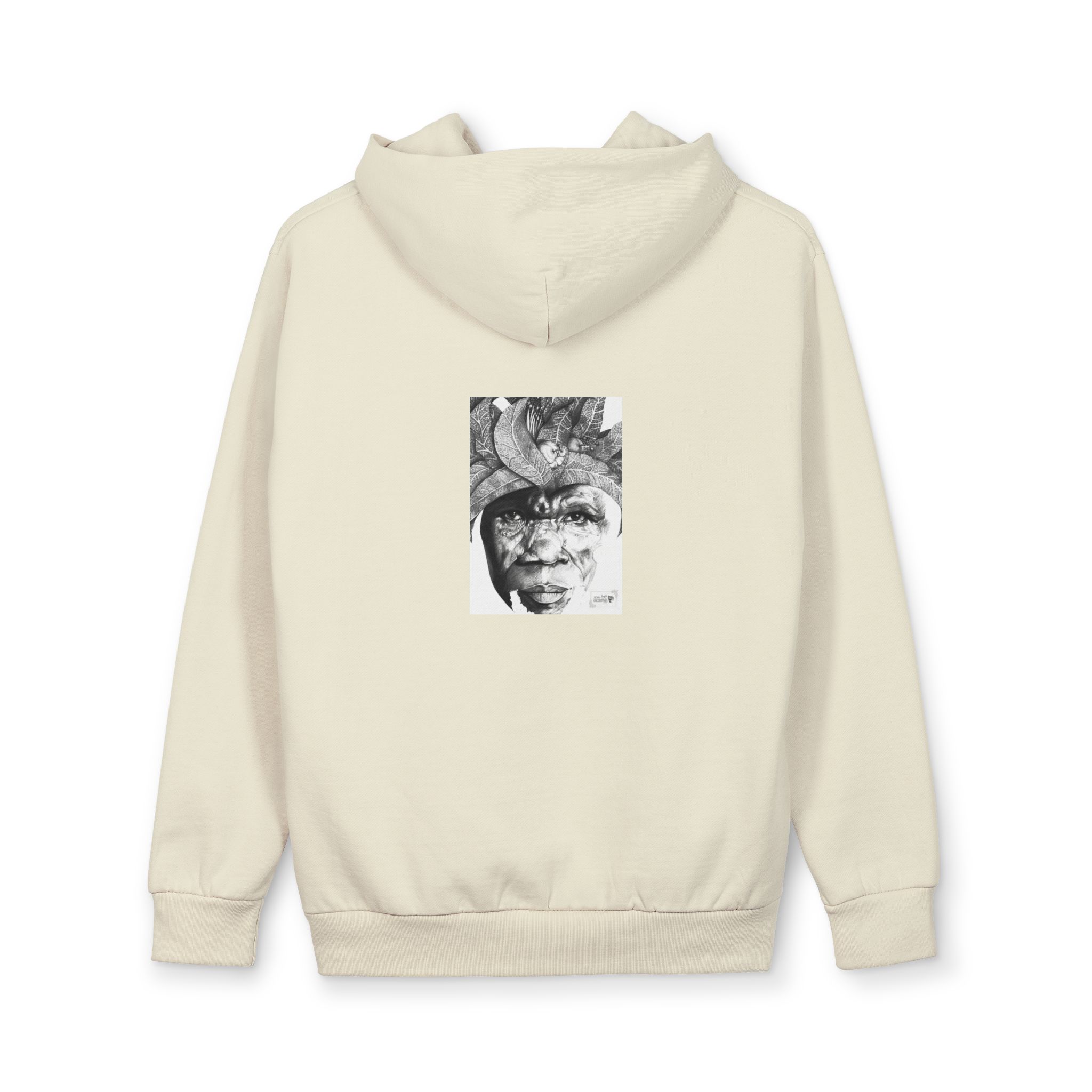 Artistic Face Hoodie — Black & White Surreal Portrait Pullover - Image 11