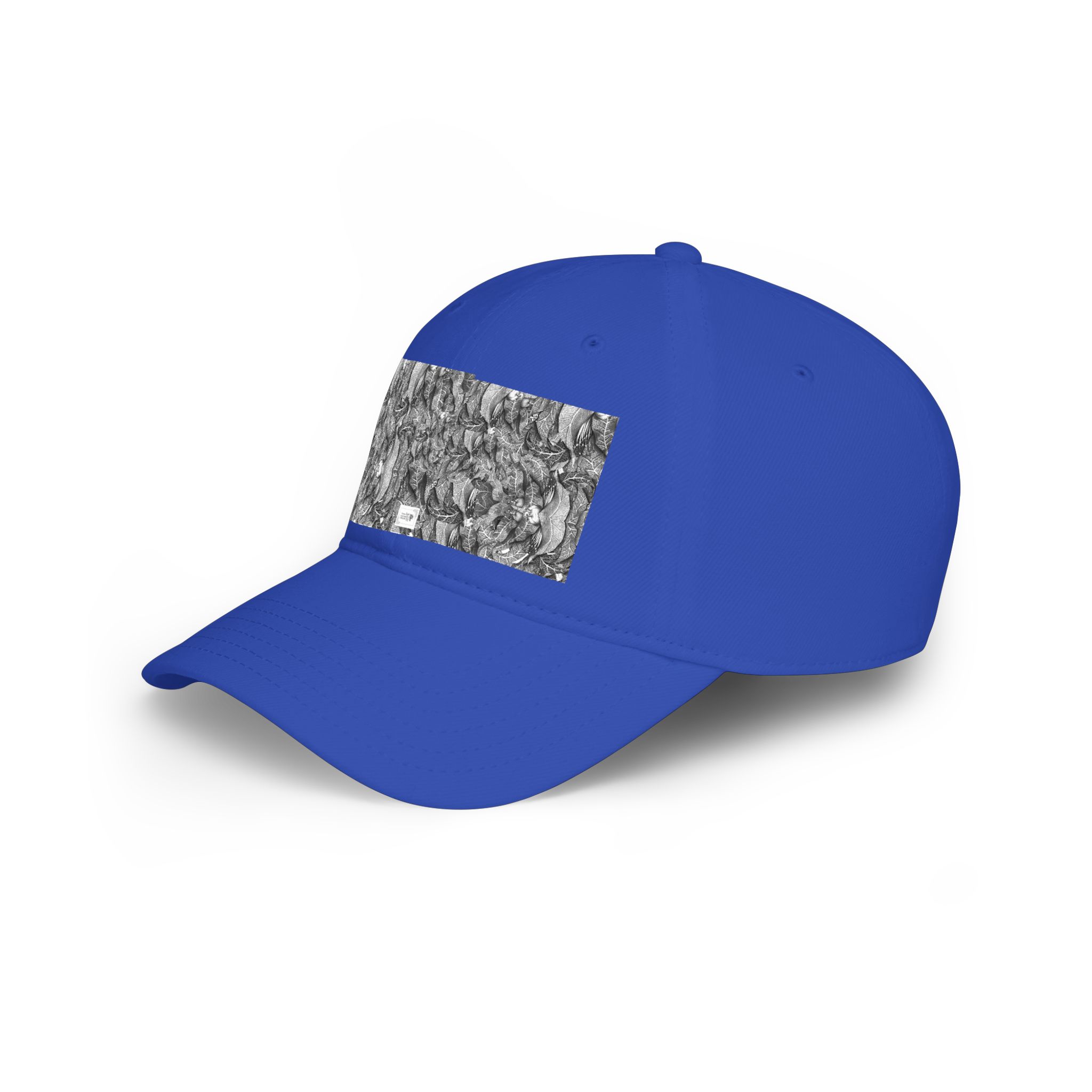 Low Profile Baseball Cap with Grayscale Marble Patch — Minimalist Streetwear Hat - Image 19