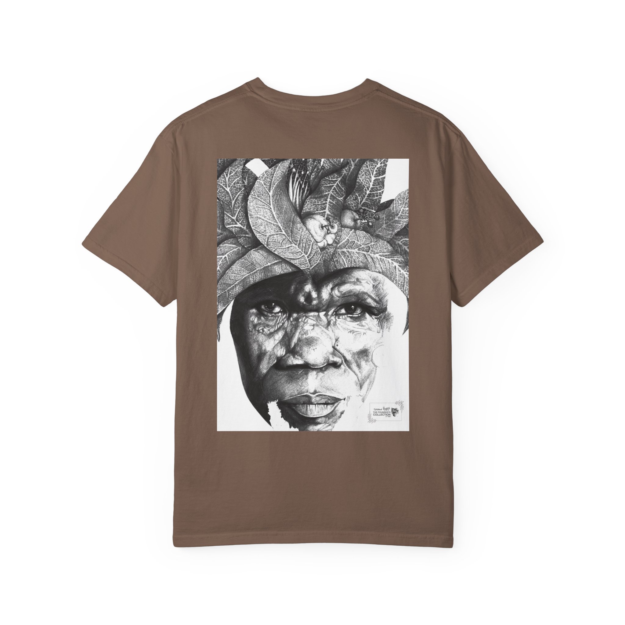 Portrait Graphic T-Shirt — Monochrome Tribal Face Art Tee - Image 26