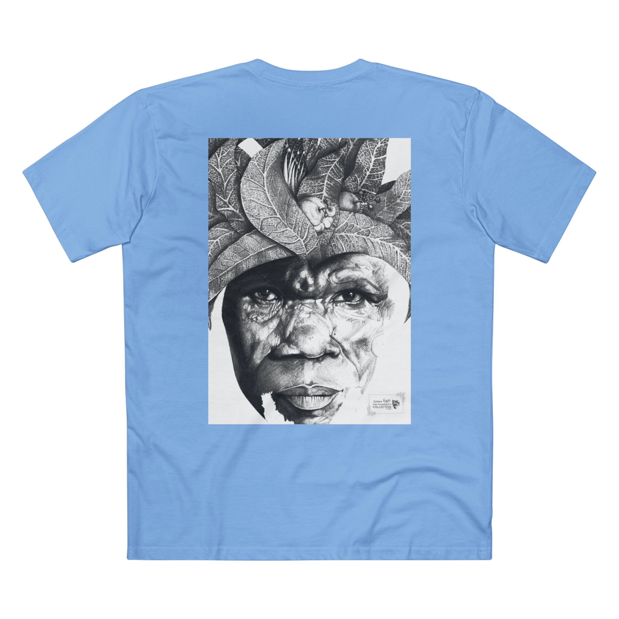 Portrait Tee — Monochrome Tribal Face Art Graphic T-Shirt - Image 50