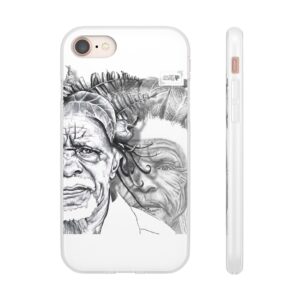 Elder Portrait Phone Case — Monochrome Botanical Art iPhone Case