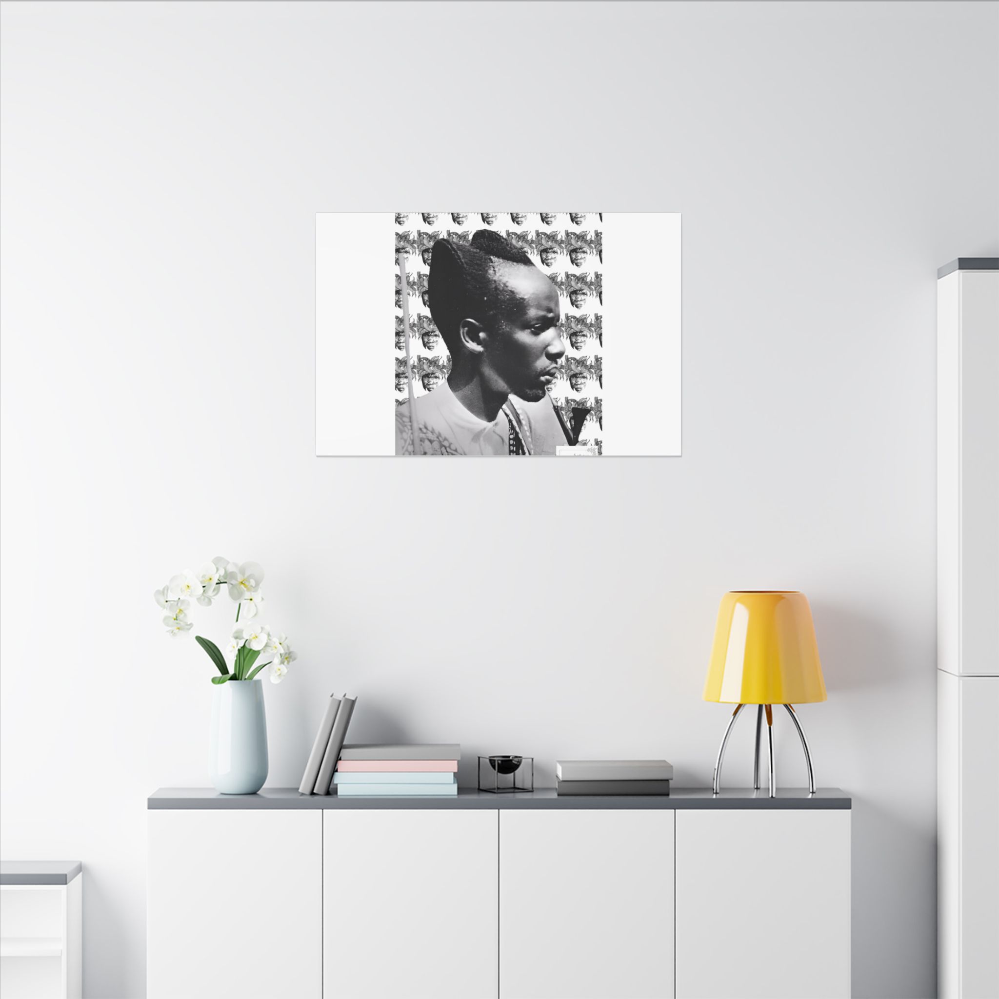 Matte Canvas Print — Black & White Portrait Art (Stretched) - Image 216