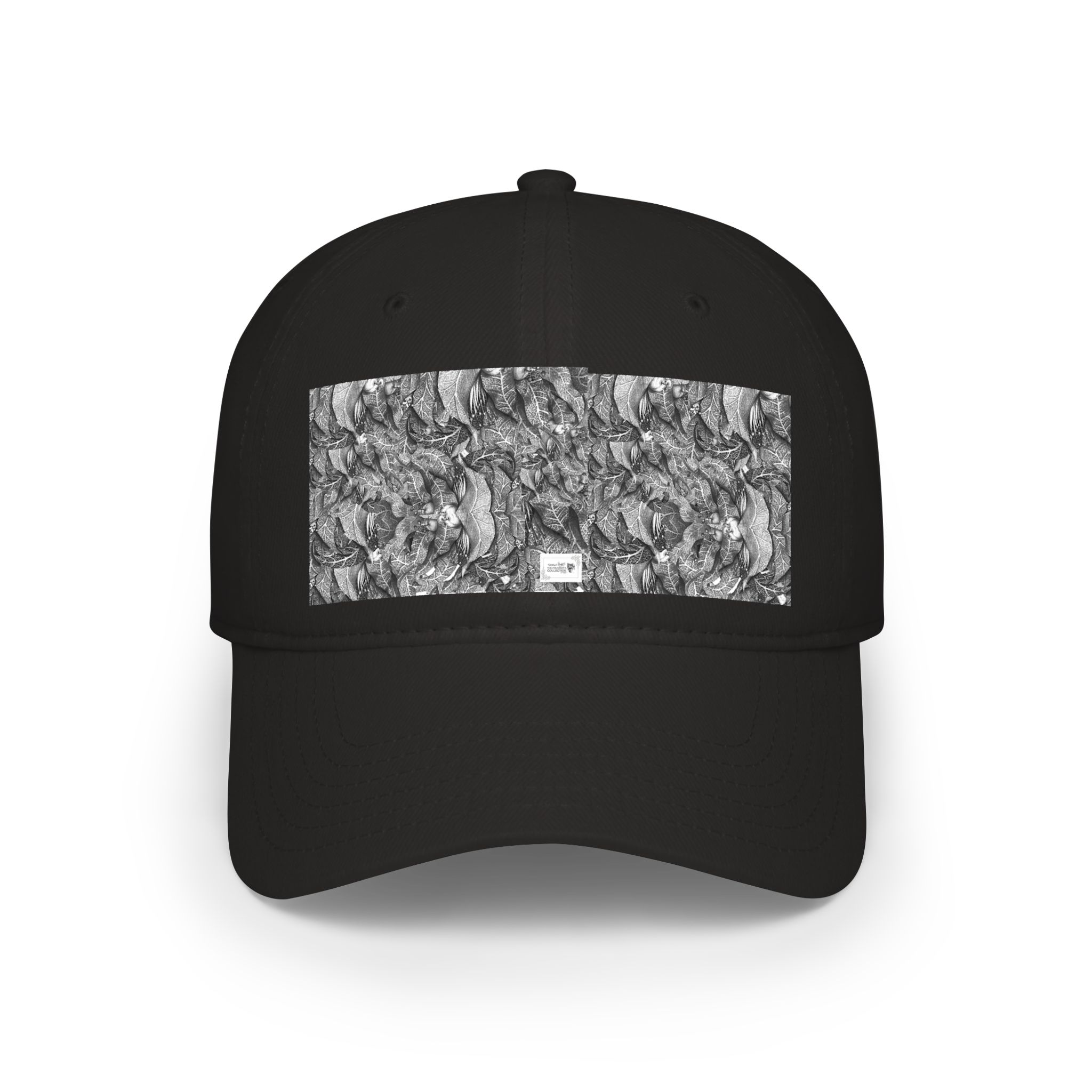 Low Profile Baseball Cap with Grayscale Marble Patch — Minimalist Streetwear Hat - Image 5