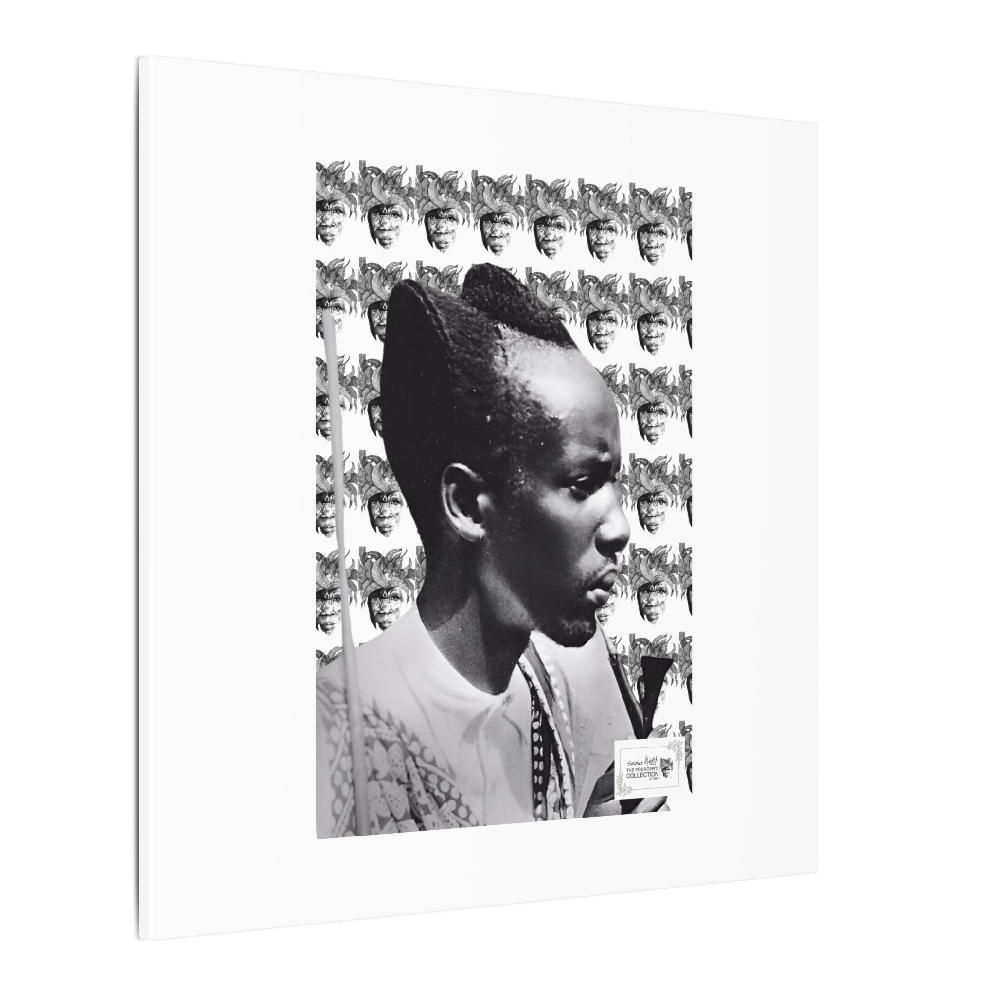 Matte Canvas Print — Black & White Portrait Art (Stretched) - Image 178