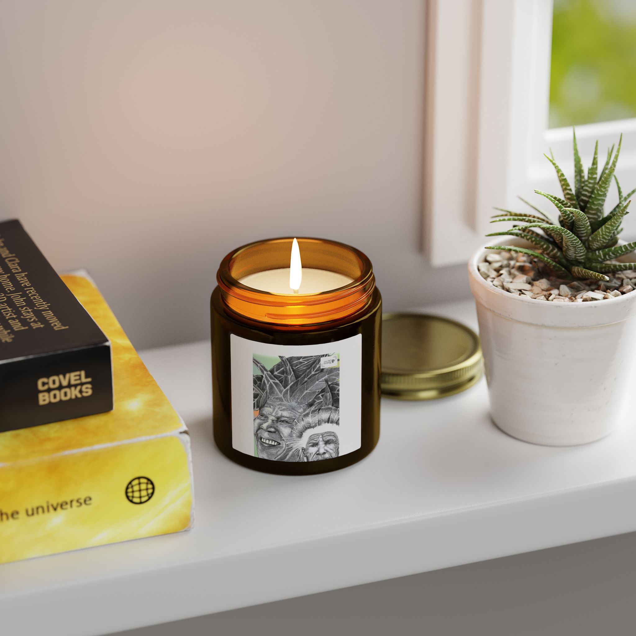 Coconut Apricot Scented Candle (4oz/9oz) — Tropical, Sweet & Clean Wax Jar - Image 95