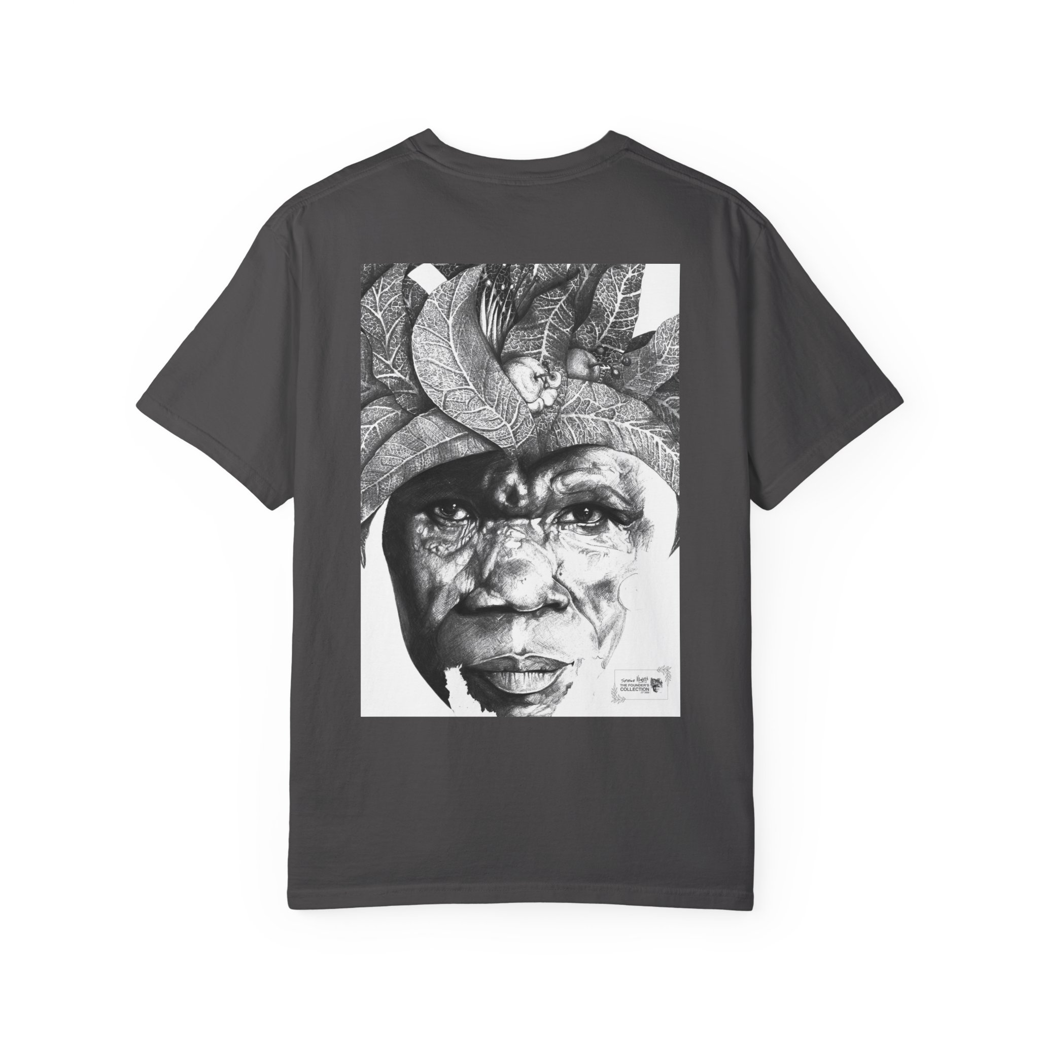 Portrait Graphic T-Shirt — Monochrome Tribal Face Art Tee - Image 46