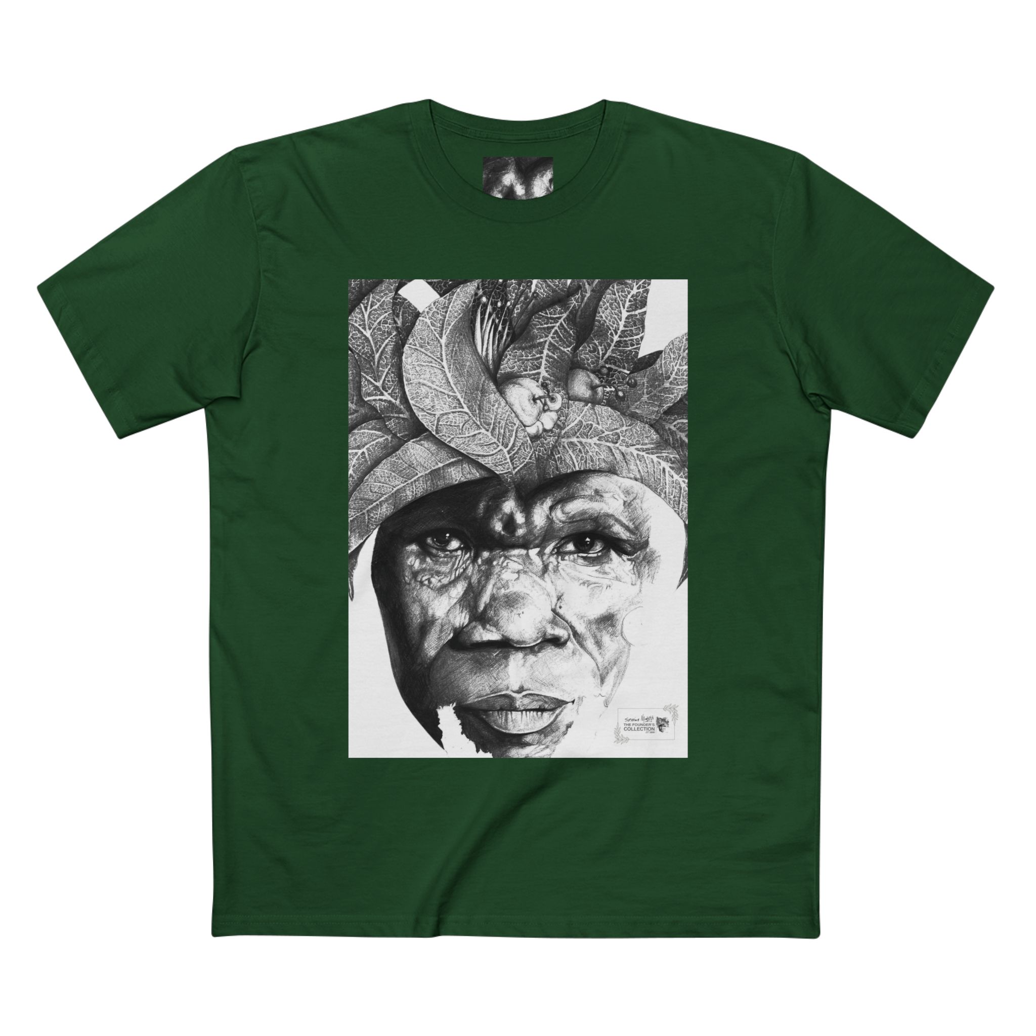 Portrait Tee — Monochrome Tribal Face Art Graphic T-Shirt - Image 41