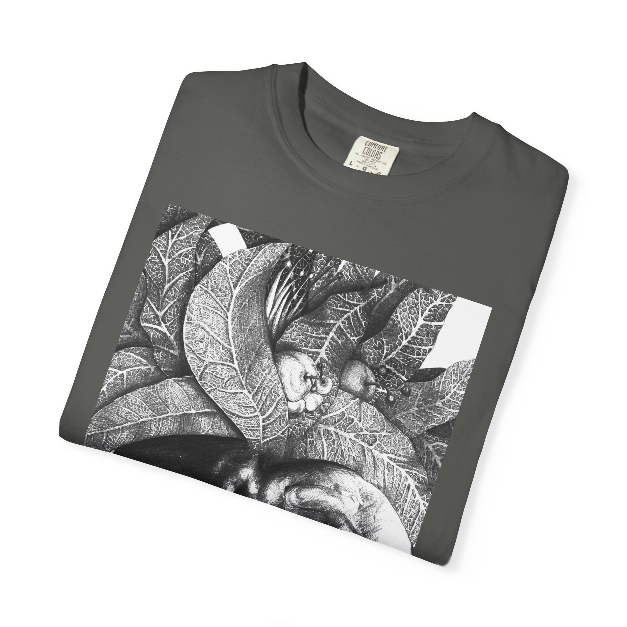 Portrait Graphic T-Shirt — Monochrome Tribal Face Art Tee - Image 31