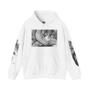 The Original Sunman: Soulful Emancipation Art Hoodie — Monochrome Ethnic Art Pullover - By Siphiwe Ngwenya