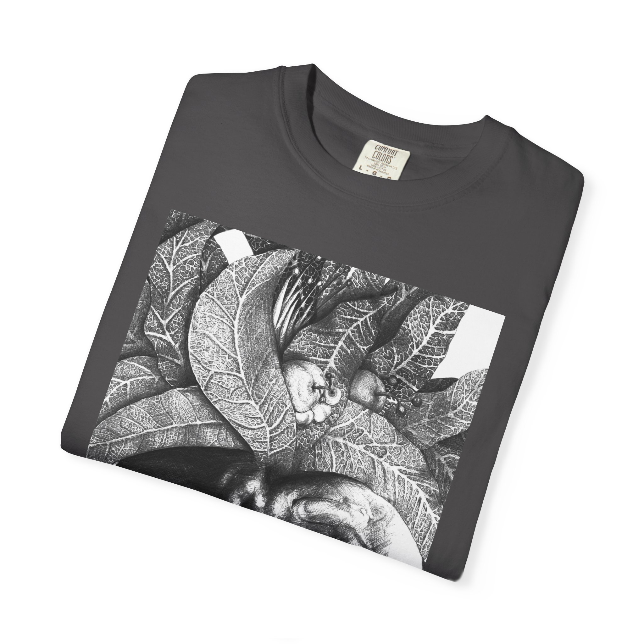 Portrait Graphic T-Shirt — Monochrome Tribal Face Art Tee - Image 47