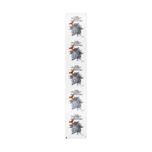 Halloween Werewolf Wrapping Paper Roll — Spooky Monster Gift Wrap with Pumpkin Hat