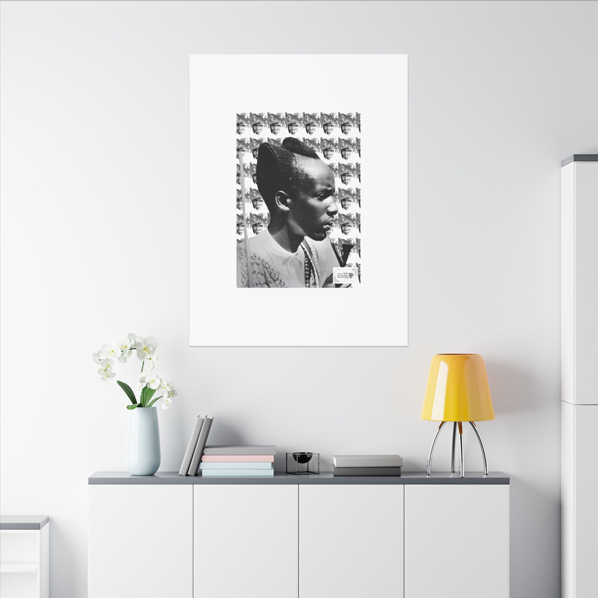 Matte Canvas Print — Black & White Portrait Art (Stretched) - Image 92