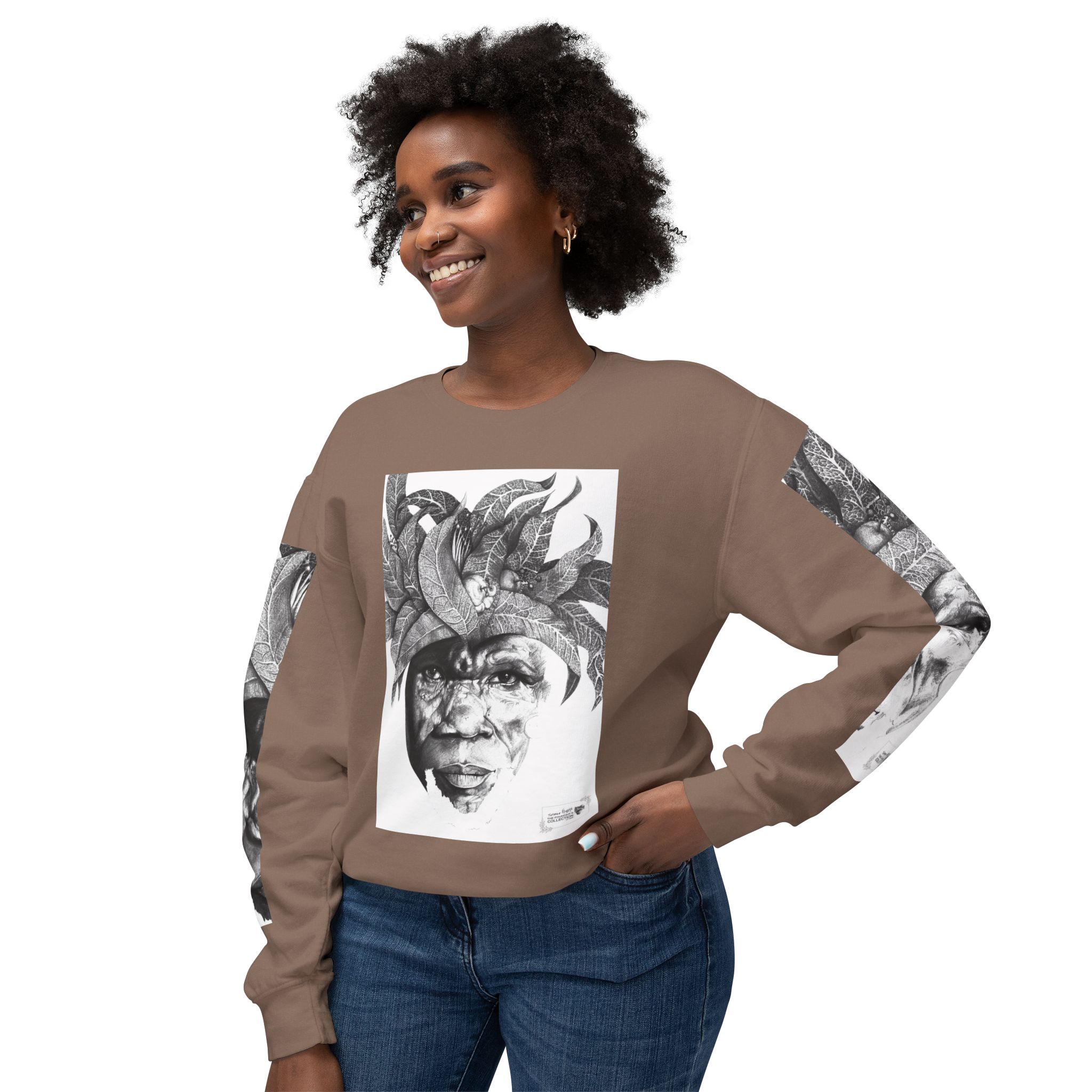 The Original Sunman: Softness & Sustainable Vision - Unisex Lightweight Crewneck Sweatshirt - By Siphiwe Ngwenya - Image 19