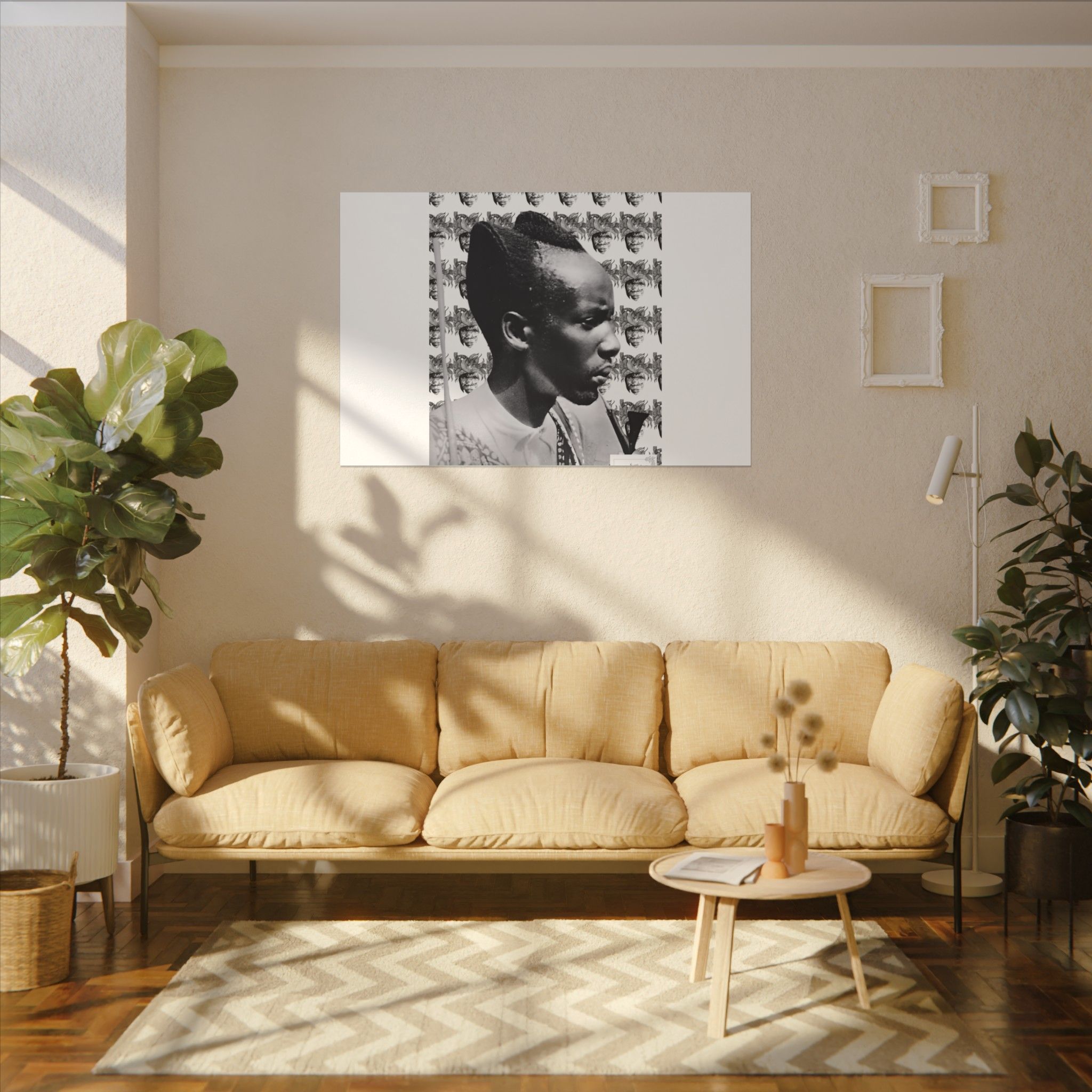 Matte Canvas Print — Black & White Portrait Art (Stretched) - Image 219