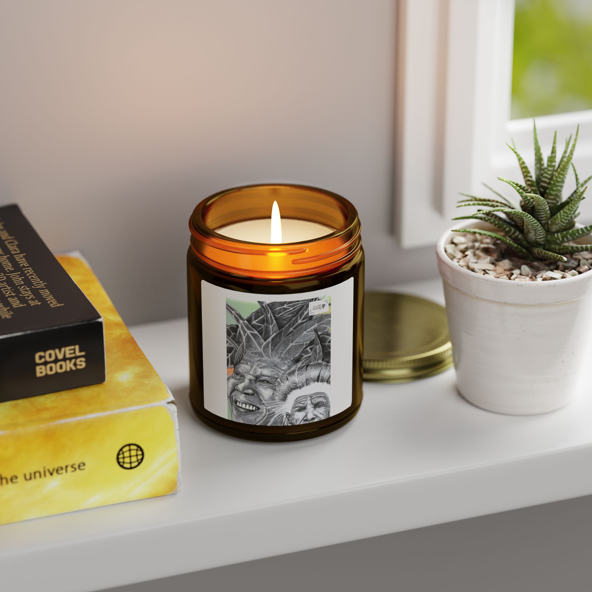 Coconut Apricot Scented Candle (4oz/9oz) — Tropical, Sweet & Clean Wax Jar - Image 127