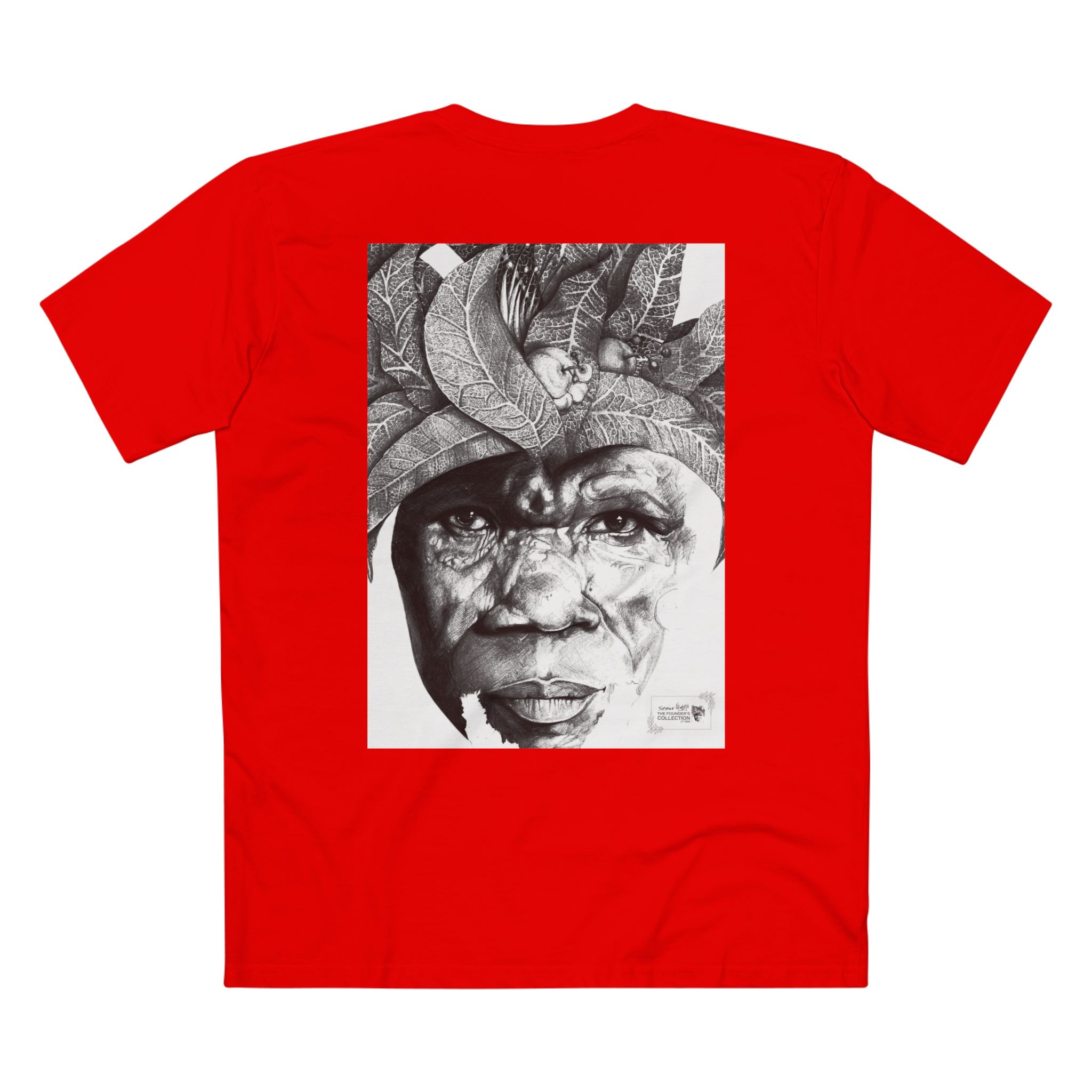 Portrait Tee — Monochrome Tribal Face Art Graphic T-Shirt - Image 6