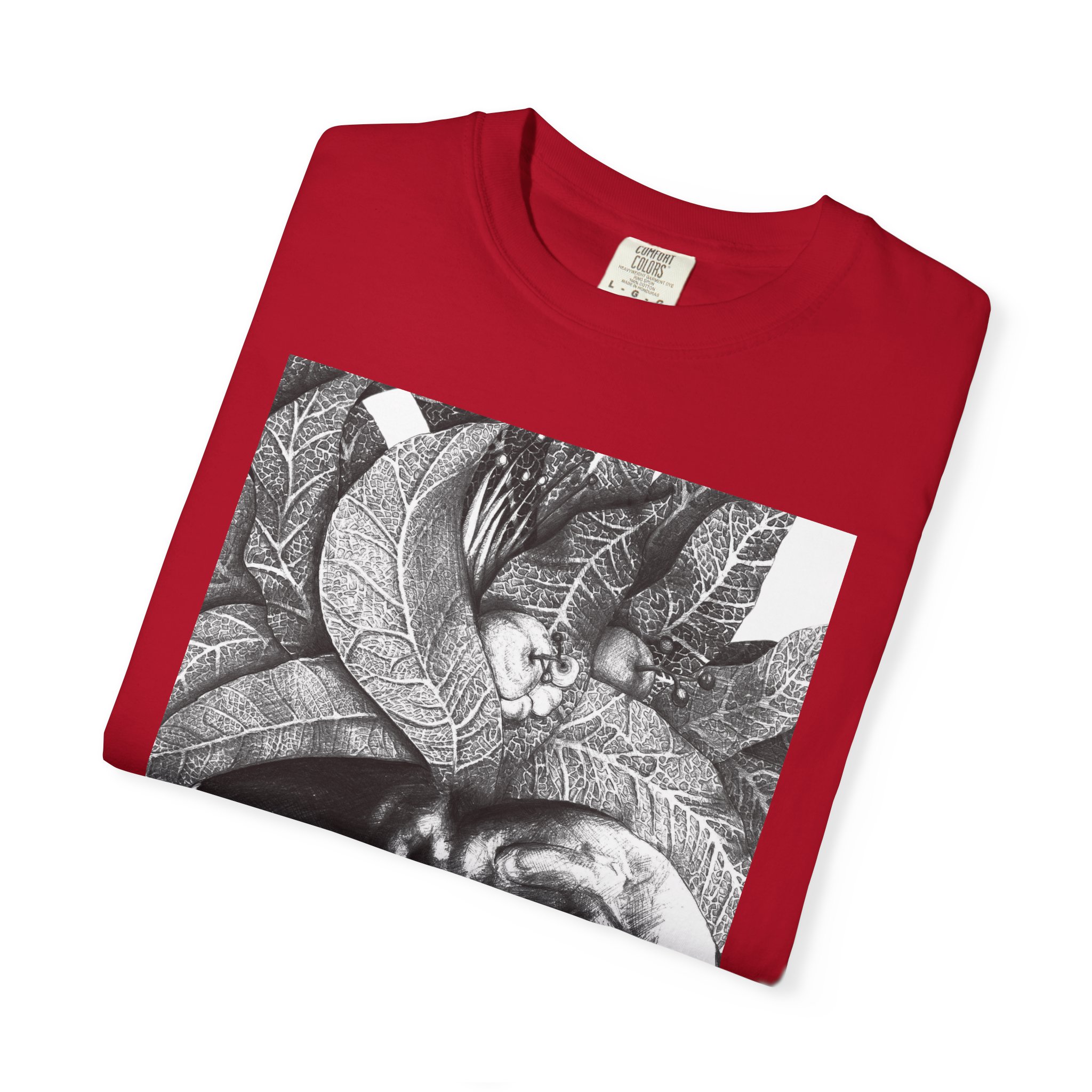 Portrait Graphic T-Shirt — Monochrome Tribal Face Art Tee - Image 59