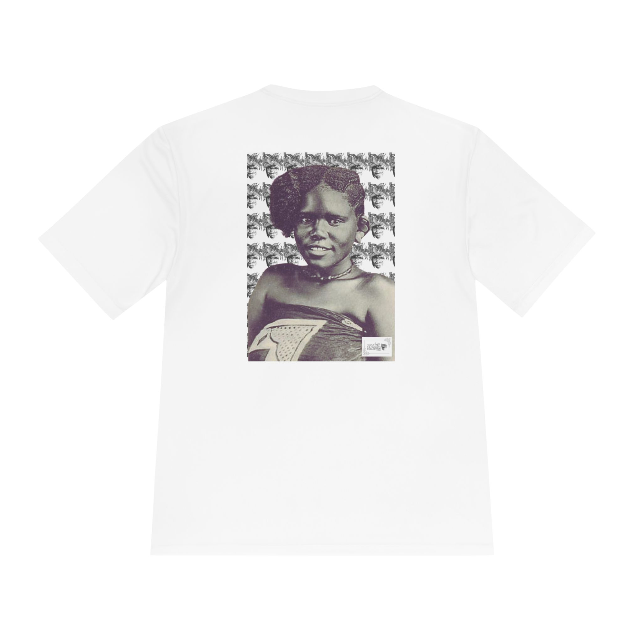 Graphic Tee — Vintage Portrait Black & White Photo Print - Image 2