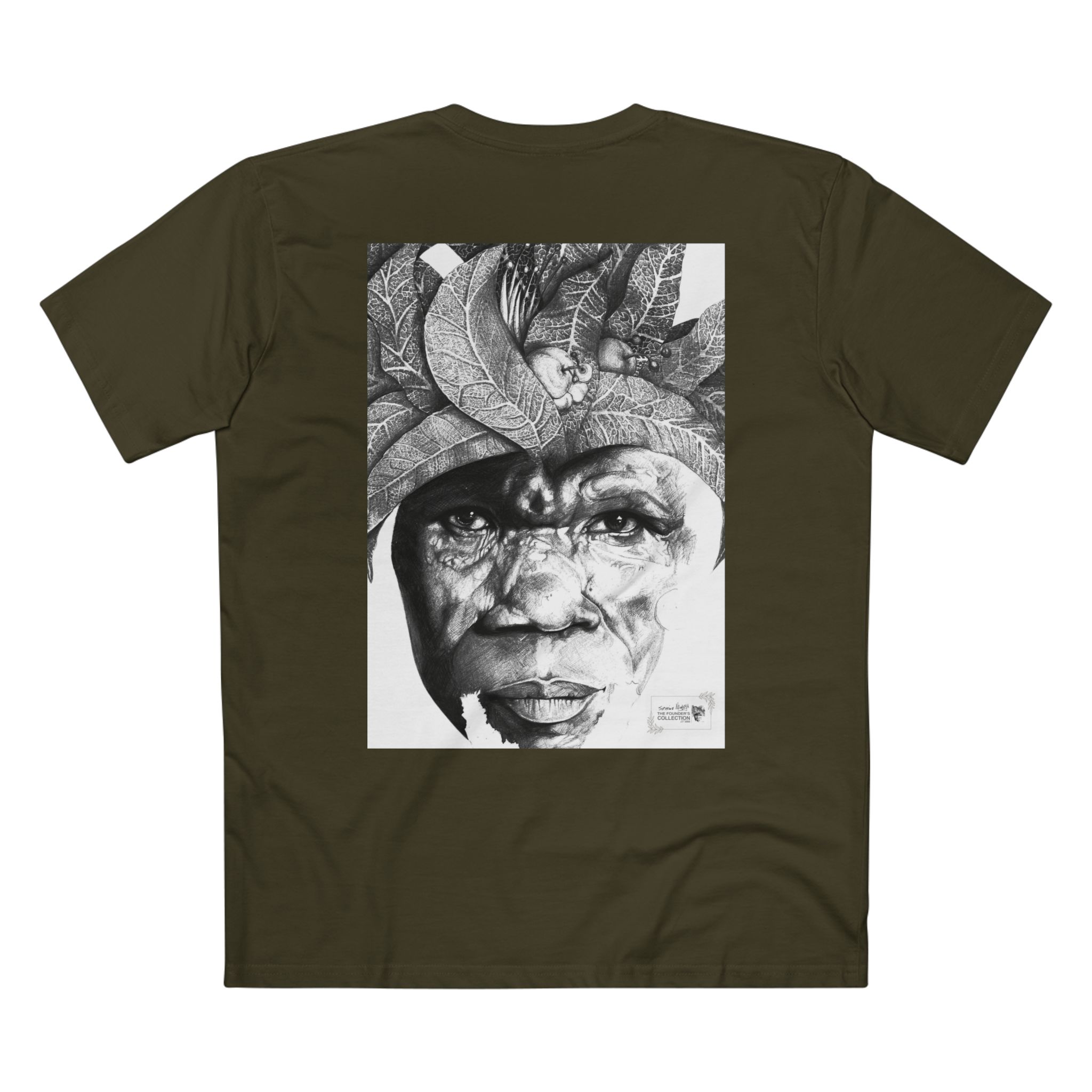 Portrait Tee — Monochrome Tribal Face Art Graphic T-Shirt - Image 34
