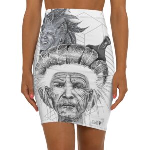 Women's Mid-Waist Pencil Skirt (AOP)