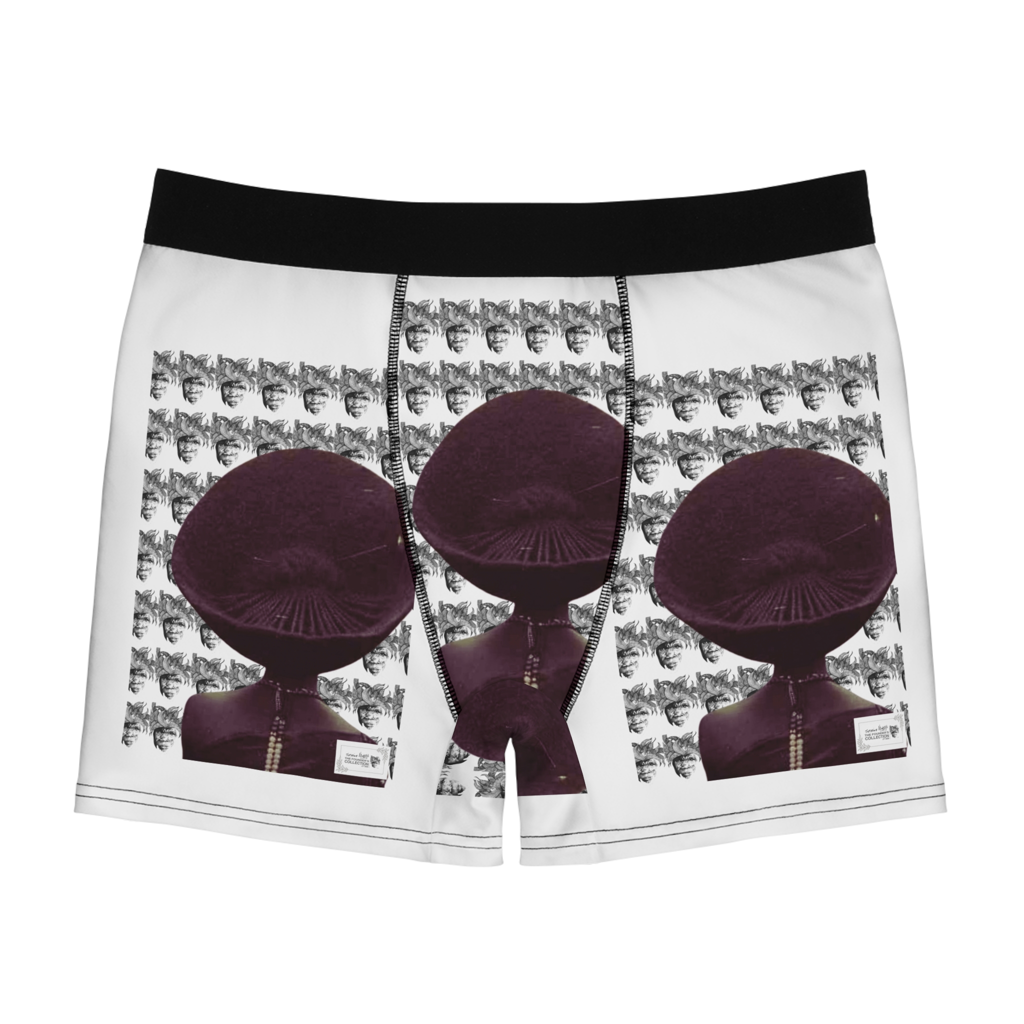 Vintage Camera Pattern Boxer Briefs — Retro Photography Men’s Underwear