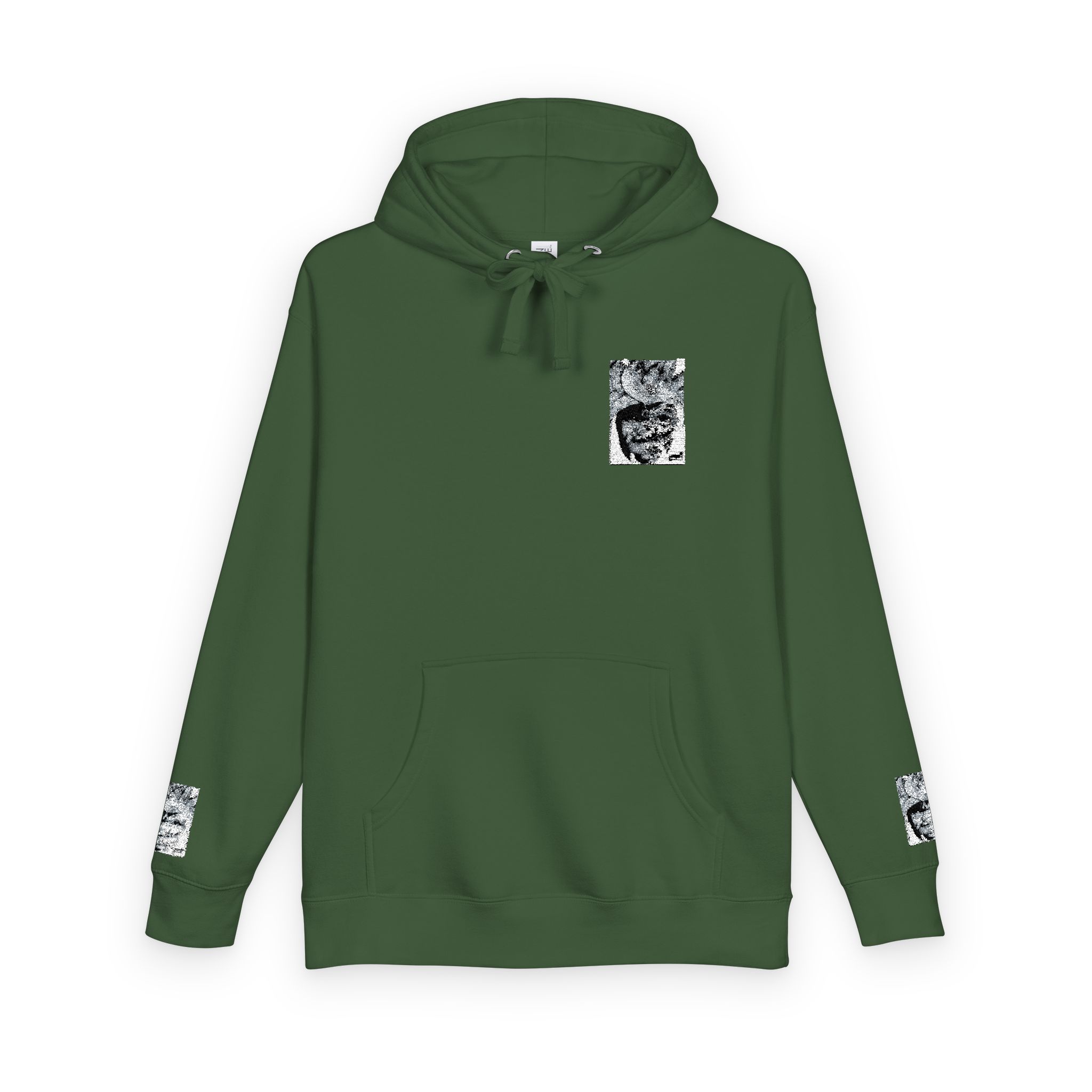 Marble Pocket Graphic Hoodie — Coral Streetwear Pullover - Image 18