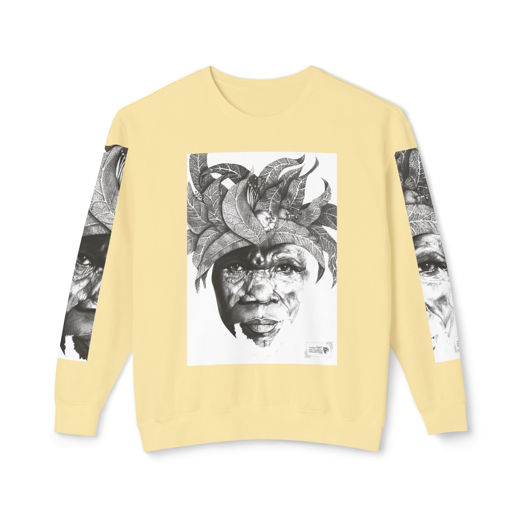 The Original Sunman: Softness & Sustainable Vision - Unisex Lightweight Crewneck Sweatshirt - By Siphiwe Ngwenya - Image 21