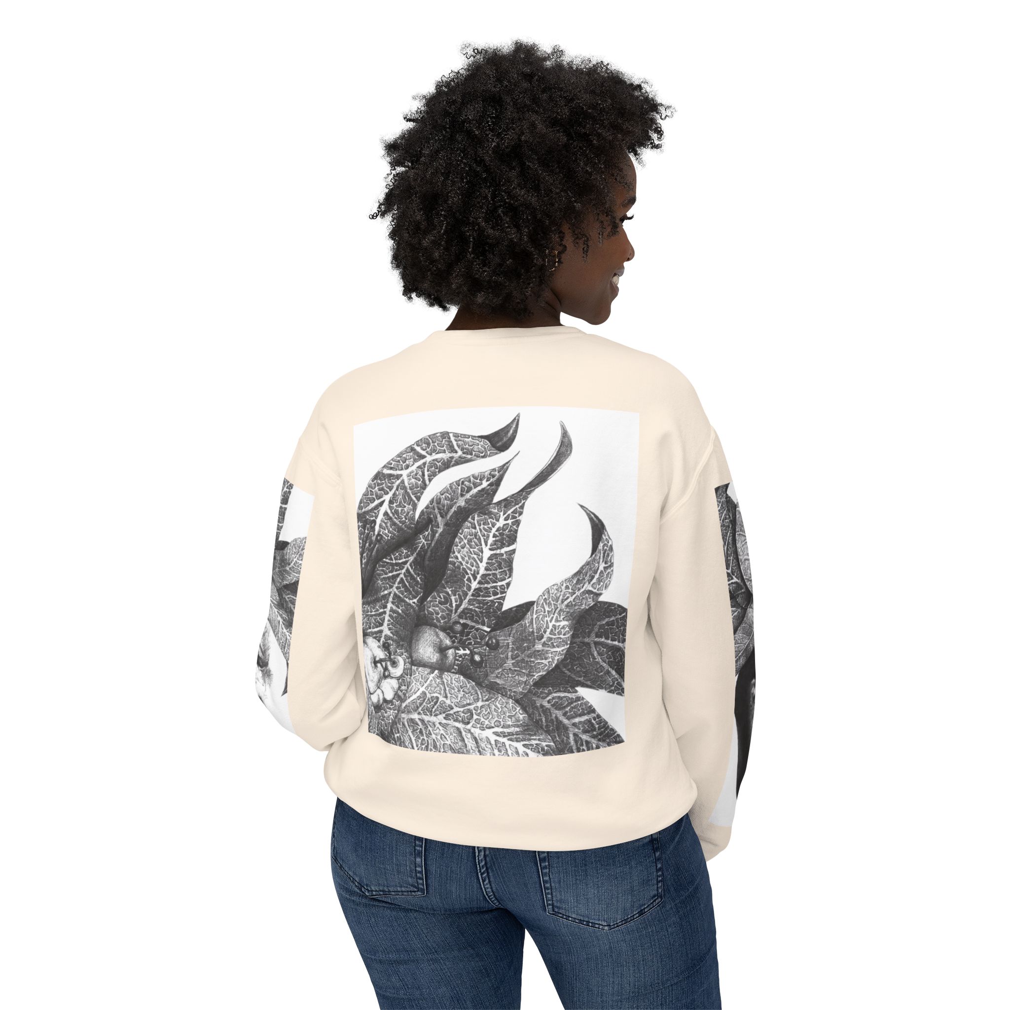 The Original Sunman: Softness & Sustainable Vision - Unisex Lightweight Crewneck Sweatshirt - By Siphiwe Ngwenya - Image 8