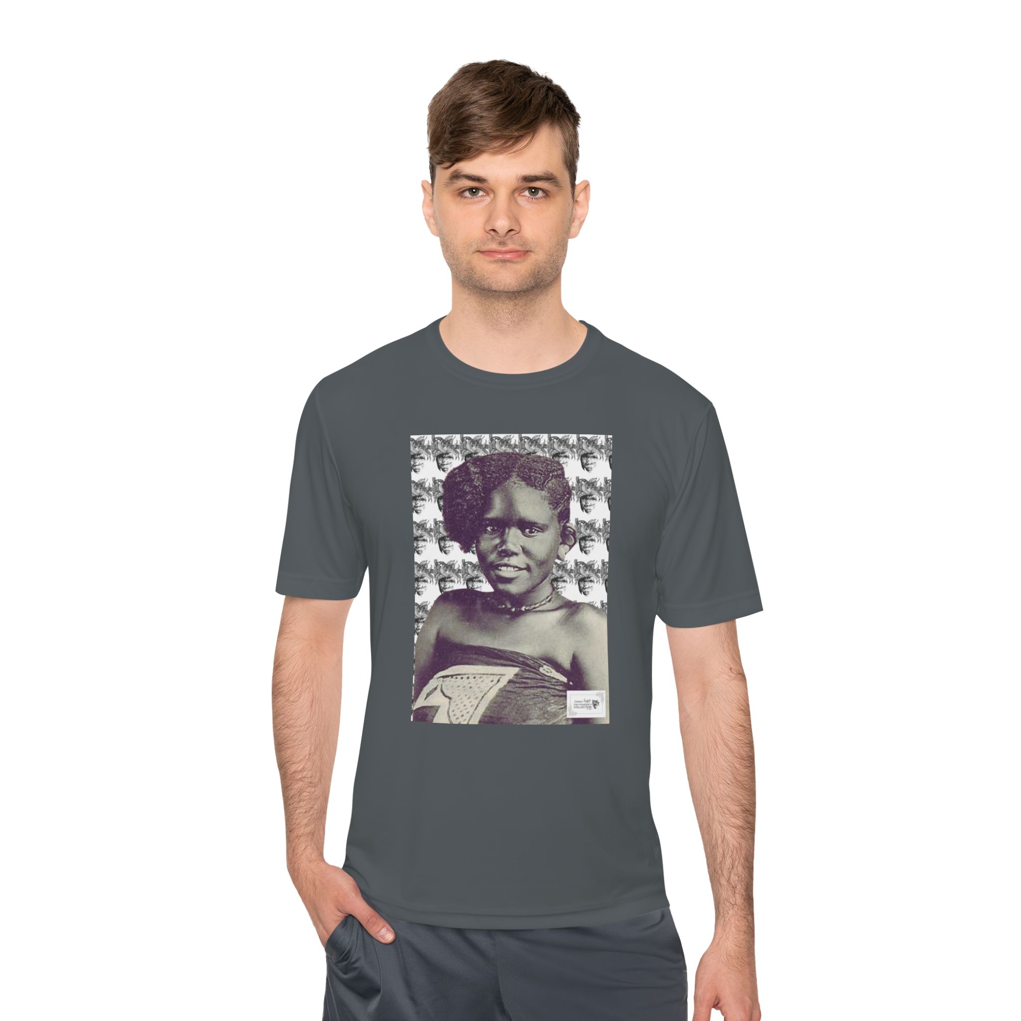 Graphic Tee — Vintage Portrait Black & White Photo Print - Image 15