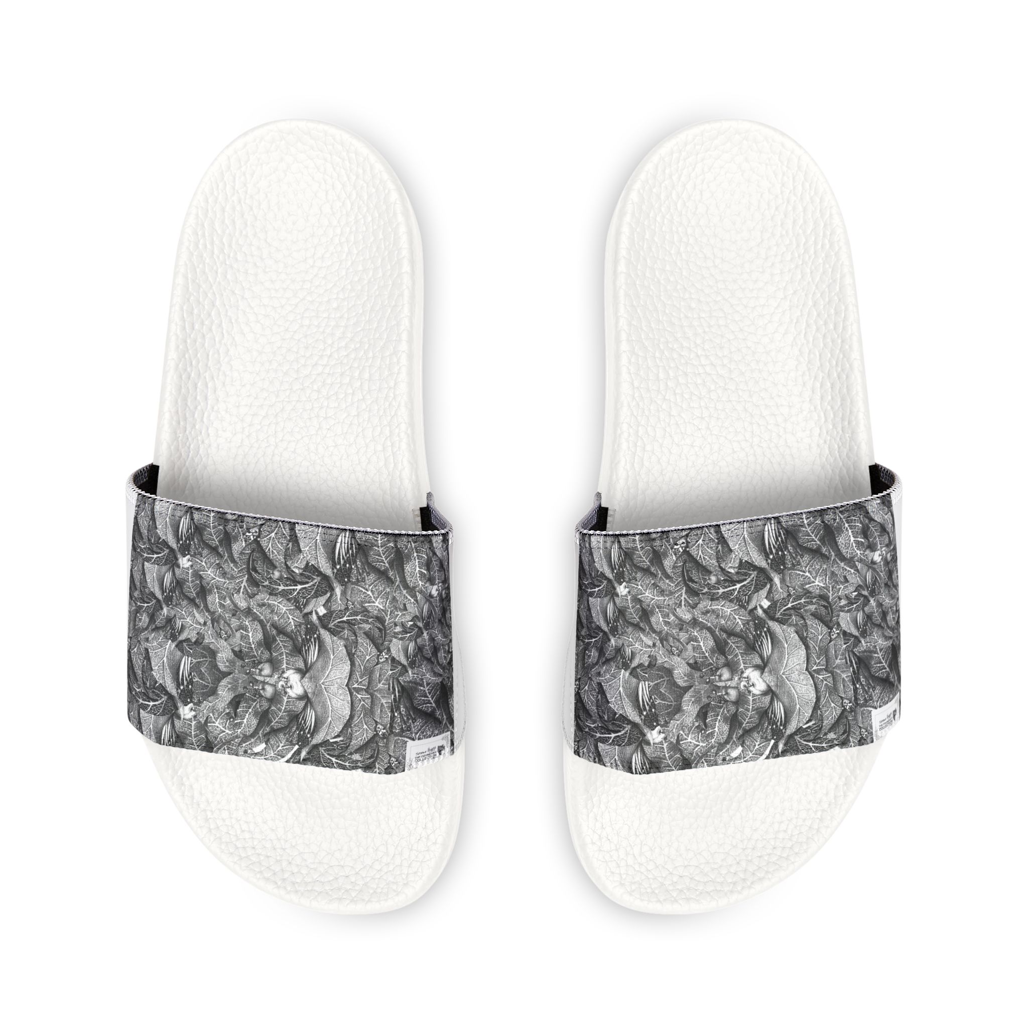 Youth Slide Sandals — Gray Marble Removable-Strap Slides - Image 3