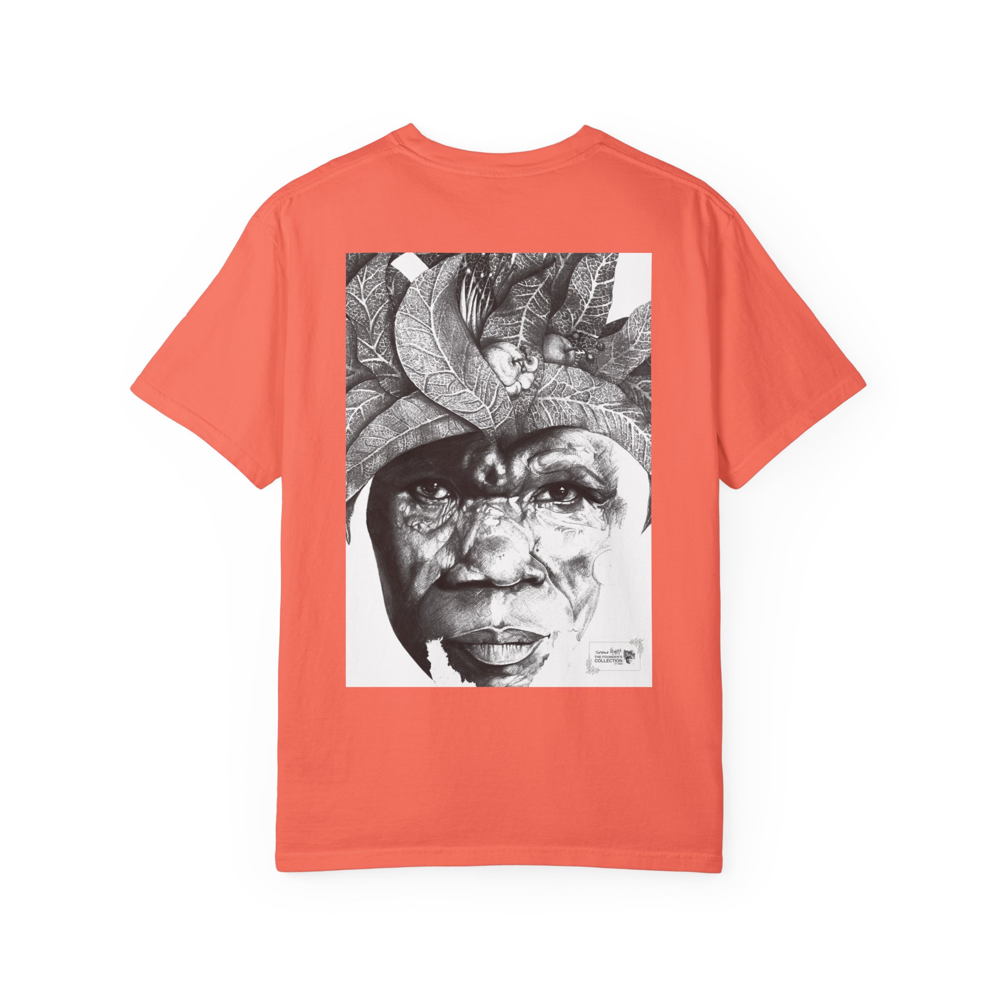 Portrait Graphic T-Shirt — Monochrome Tribal Face Art Tee - Image 10