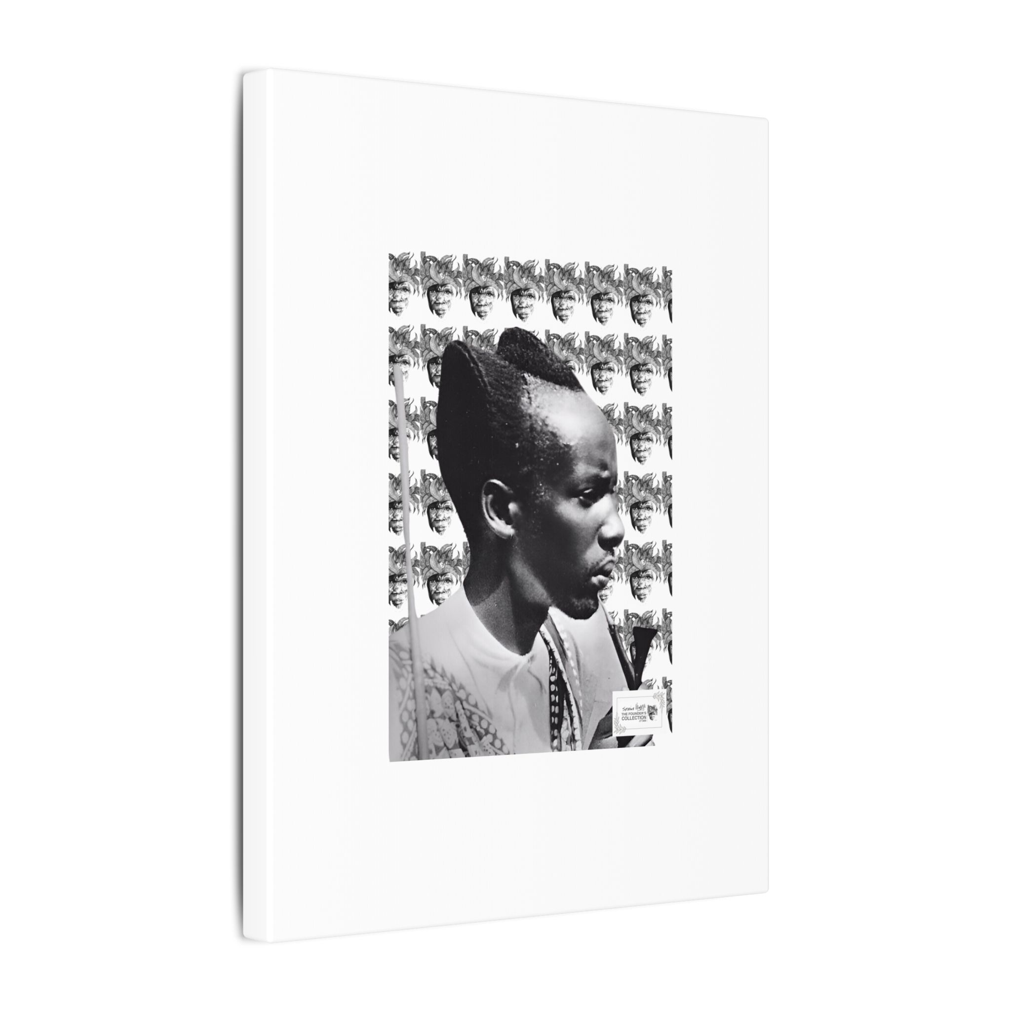 Matte Canvas Print — Black & White Portrait Art (Stretched) - Image 158