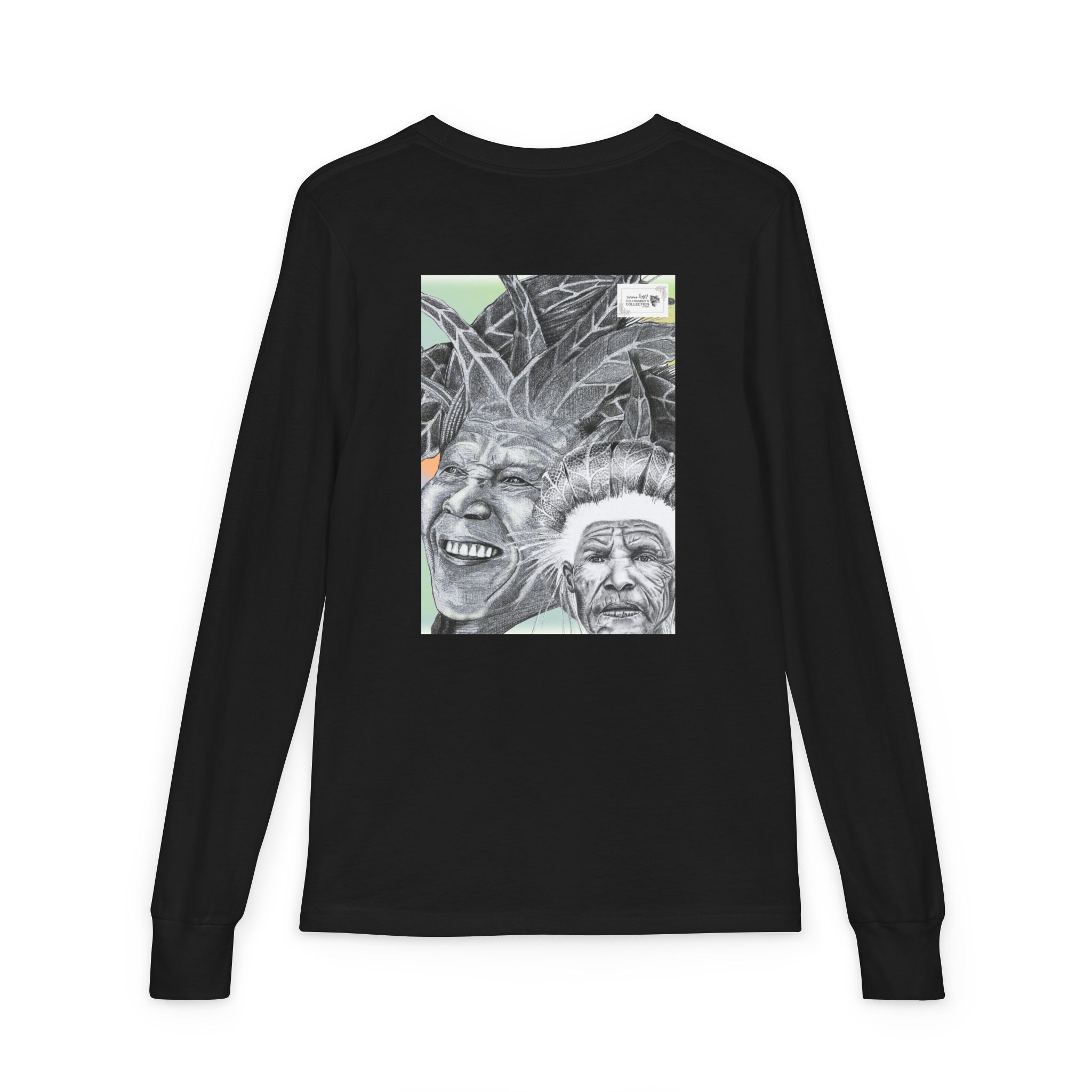 Youth Long Sleeve Tee — Vintage Indigenous Portrait Graphic - Image 10