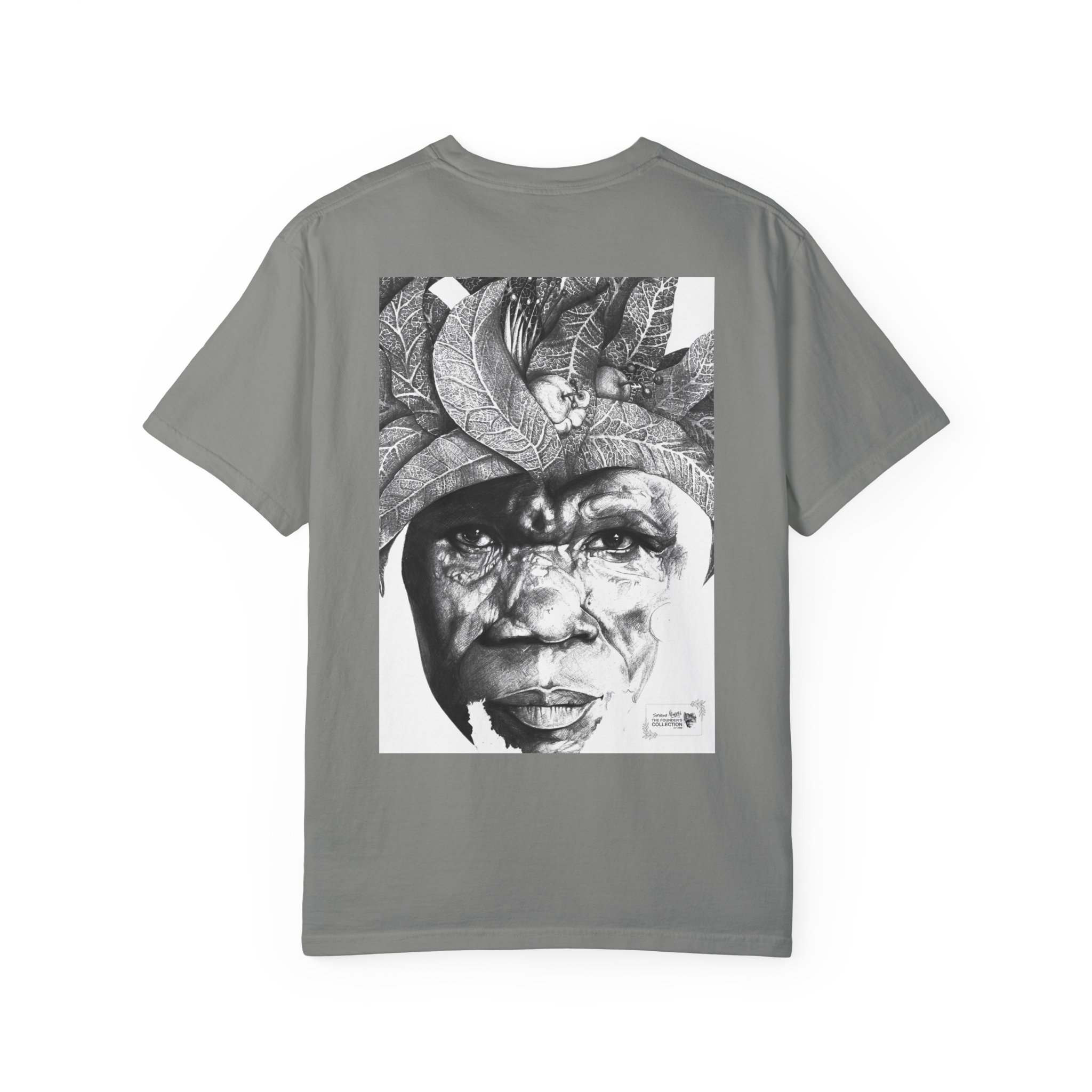 Portrait Graphic T-Shirt — Monochrome Tribal Face Art Tee - Image 42