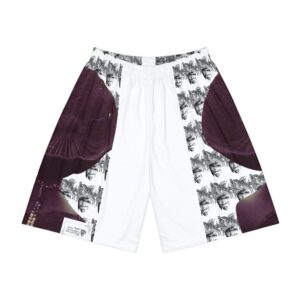 Basketball Shorts — Abstract Palm Print AOP Men’s Sports Shorts