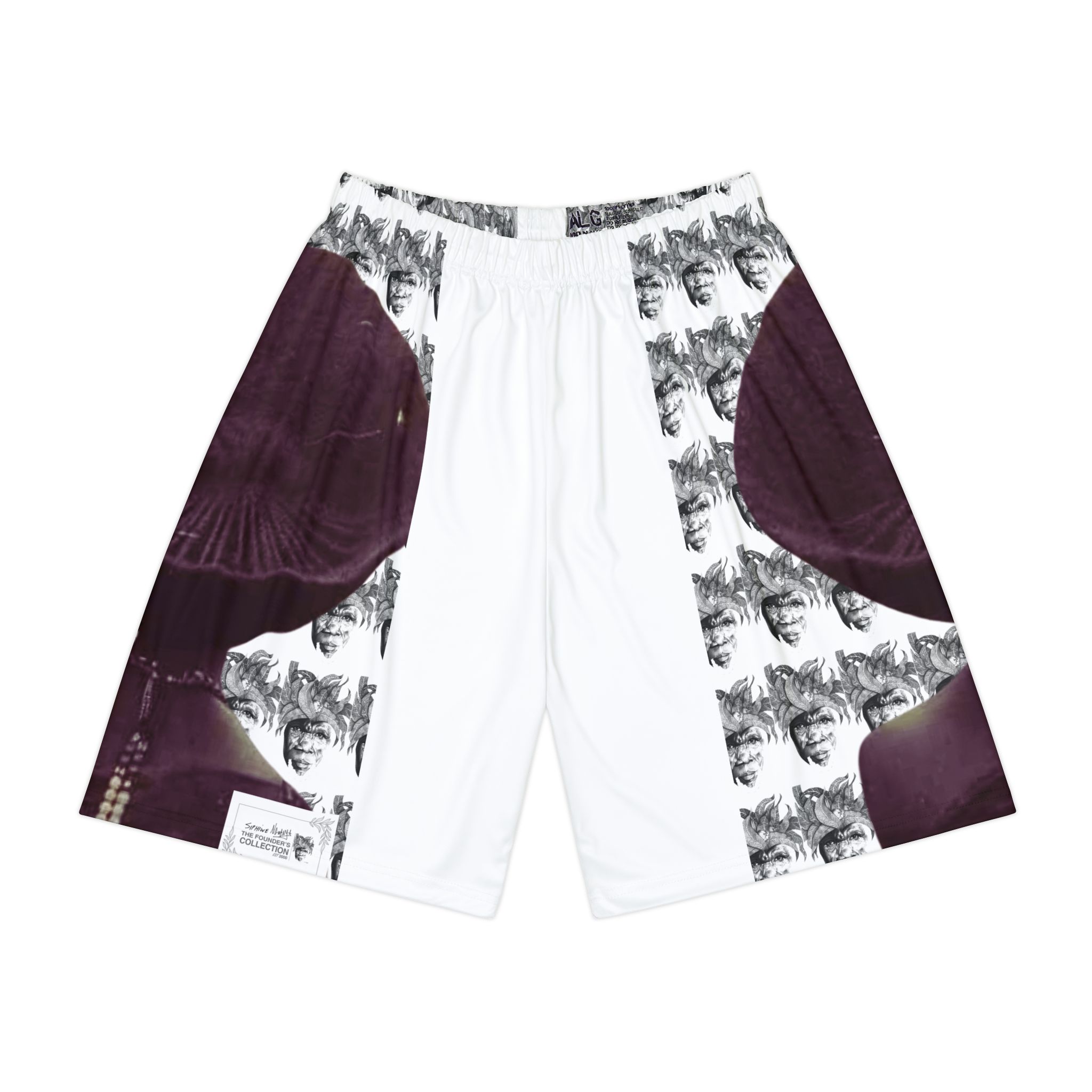Basketball Shorts — Abstract Palm Print AOP Men’s Sports Shorts